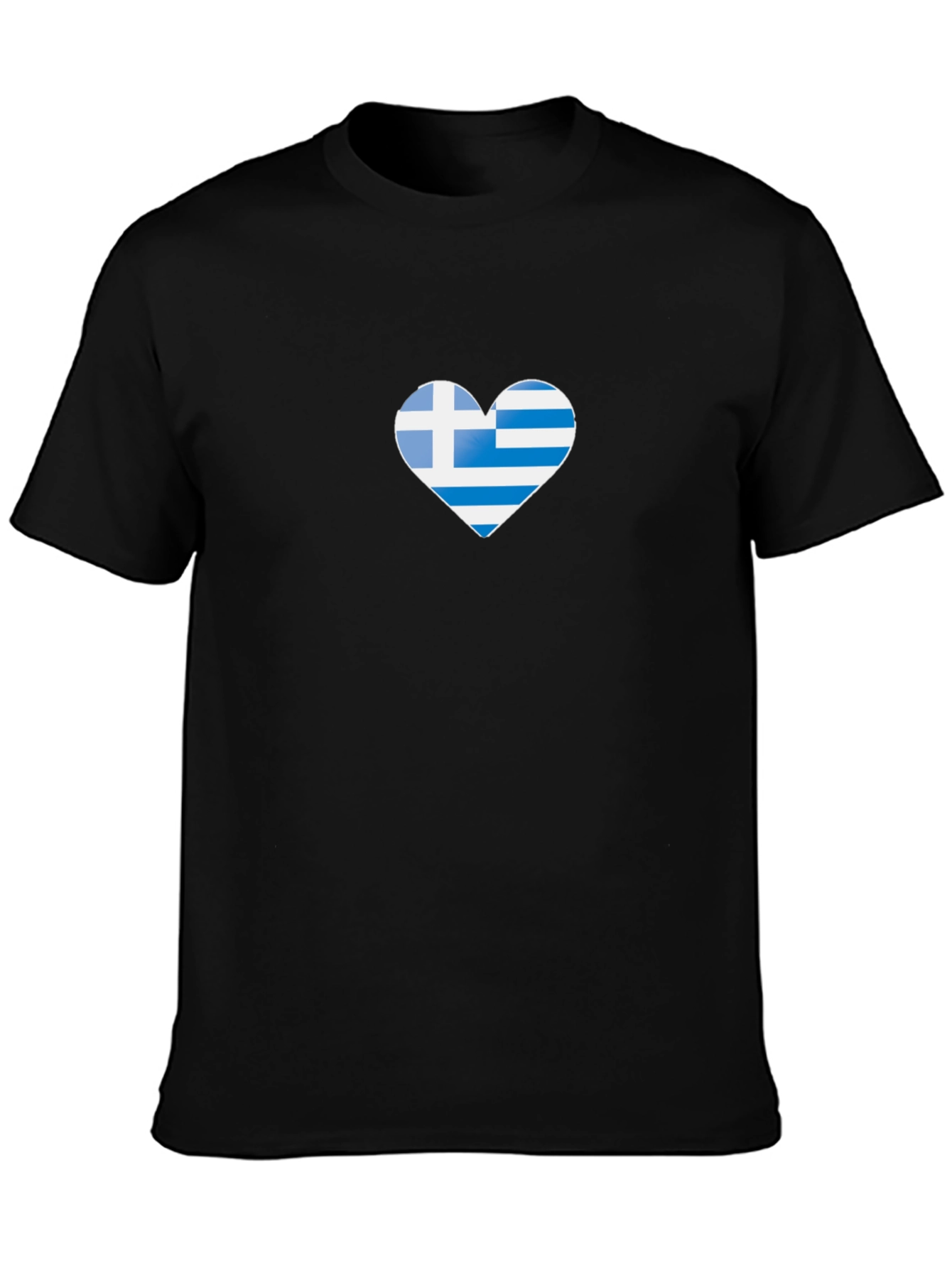 Greek Flag Heart T-Shirt
