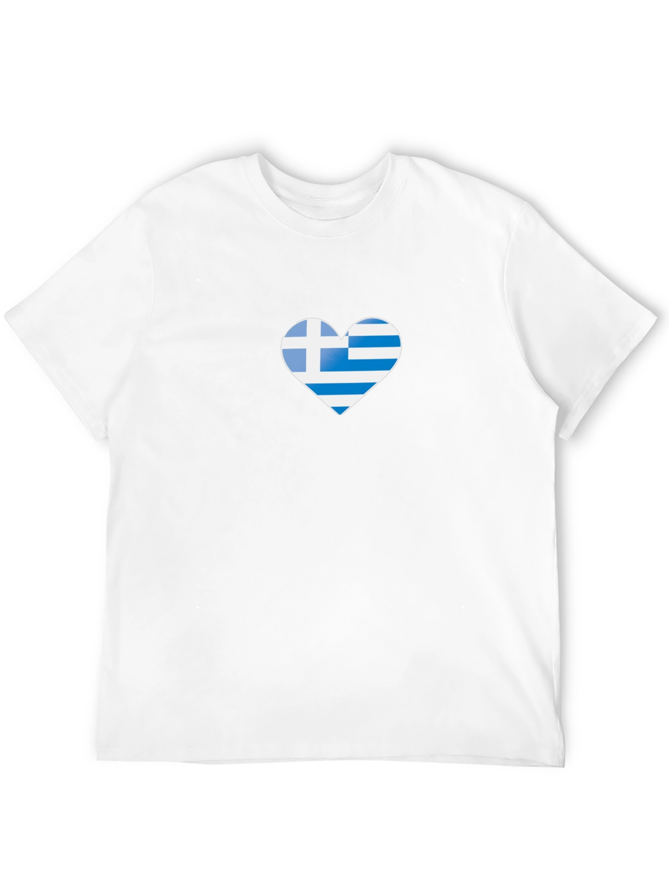 Greek Flag Heart T-Shirt
