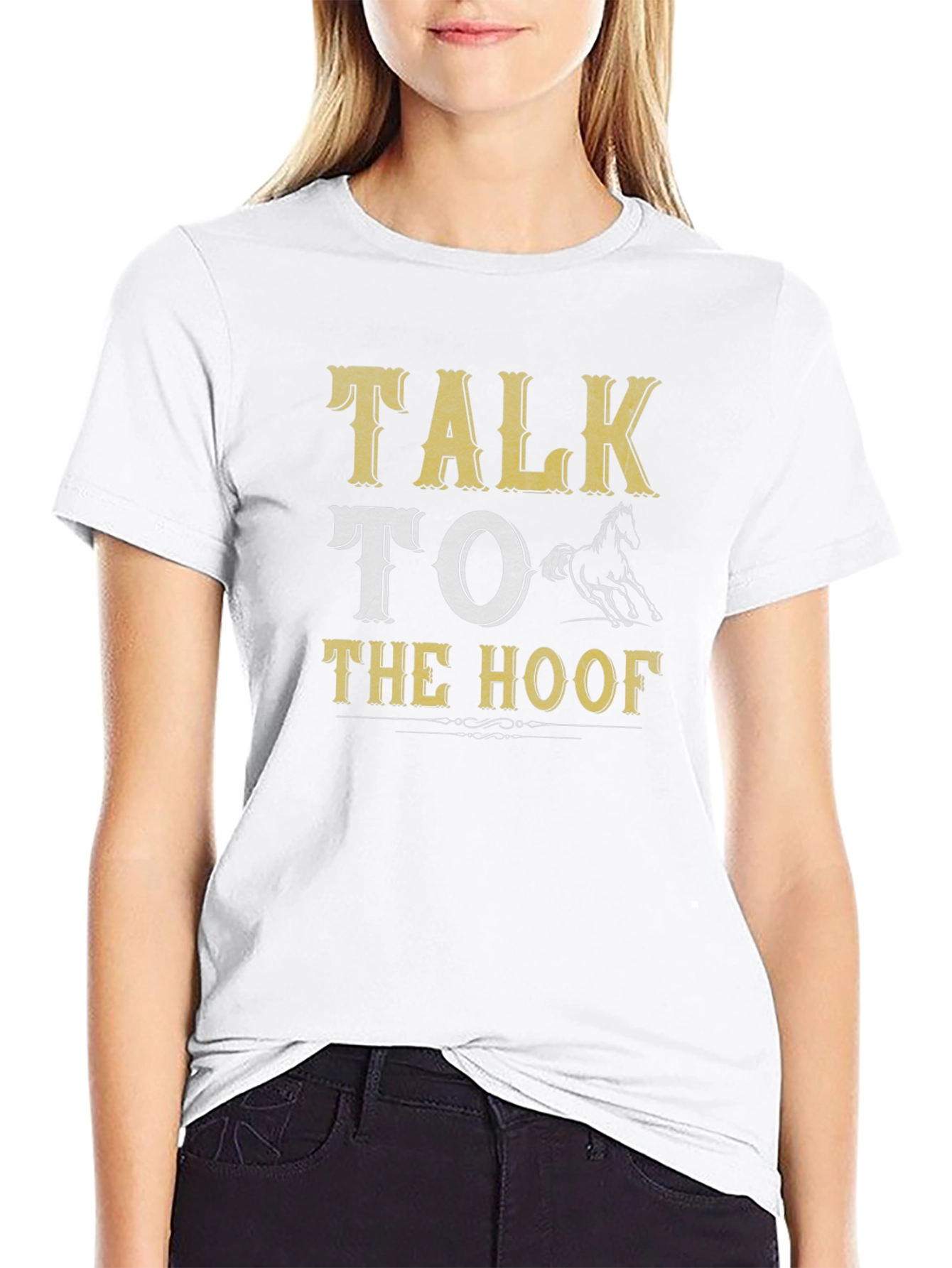 Talk to the Hoof Funny Horse T-Shirt
