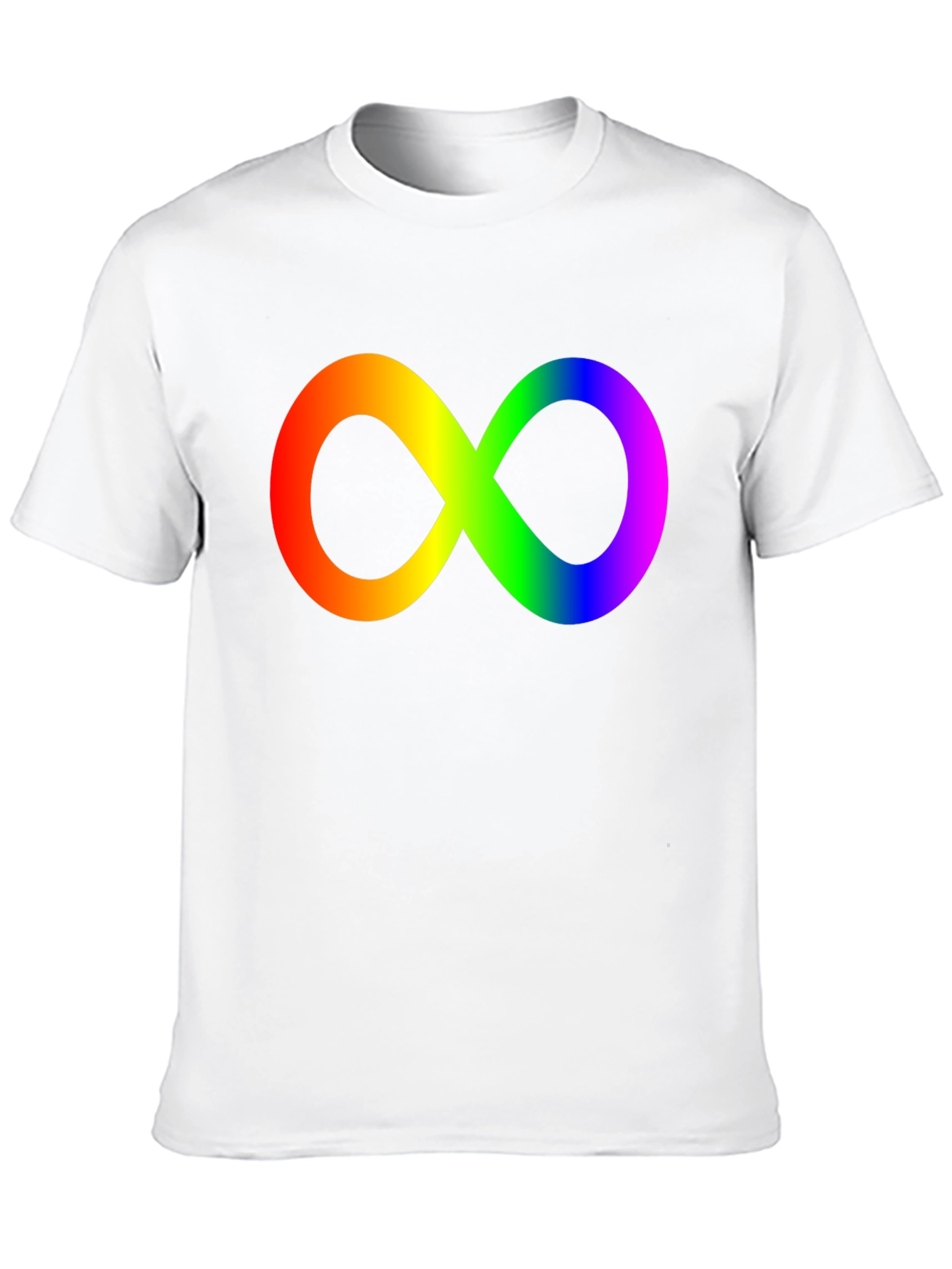 Rainbow Infinity Symbol Black T-Shirt
