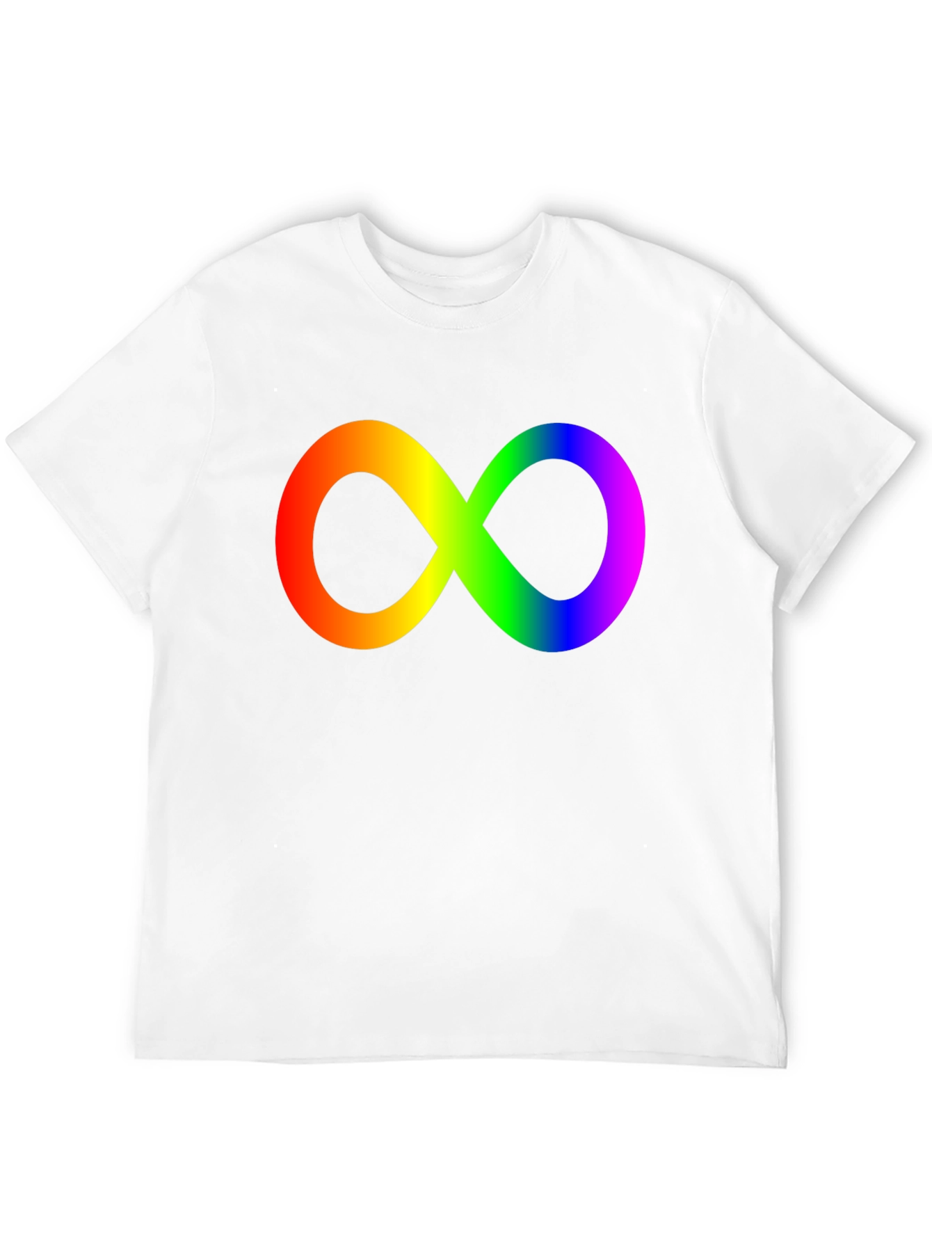 Rainbow Infinity Symbol Black T-Shirt