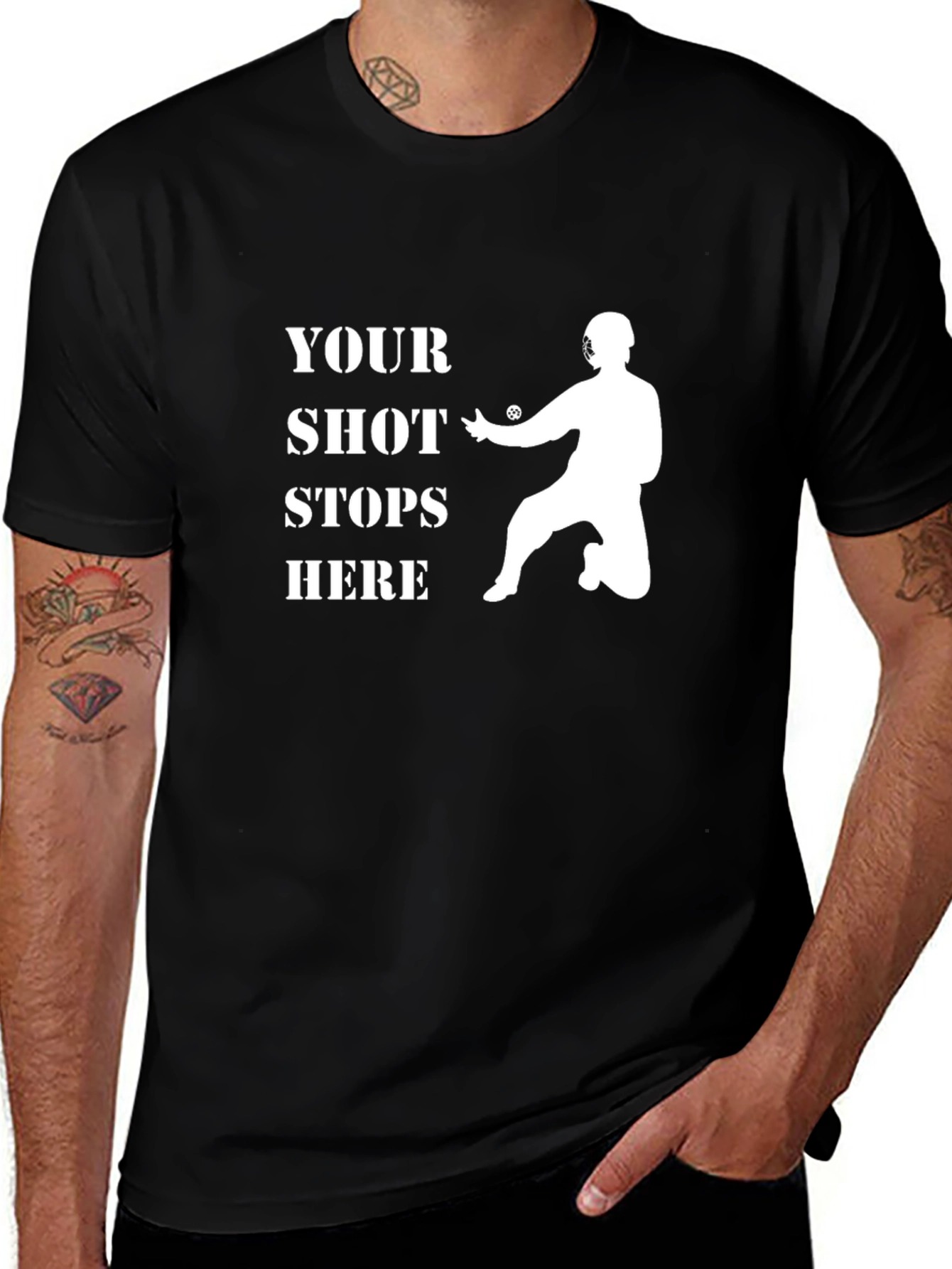 Your Shot Stops Here Lacrosse Goalie T-Shirt