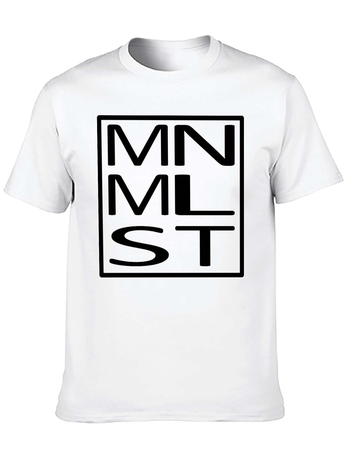 Minimalist MNMLST Black Graphic Tee