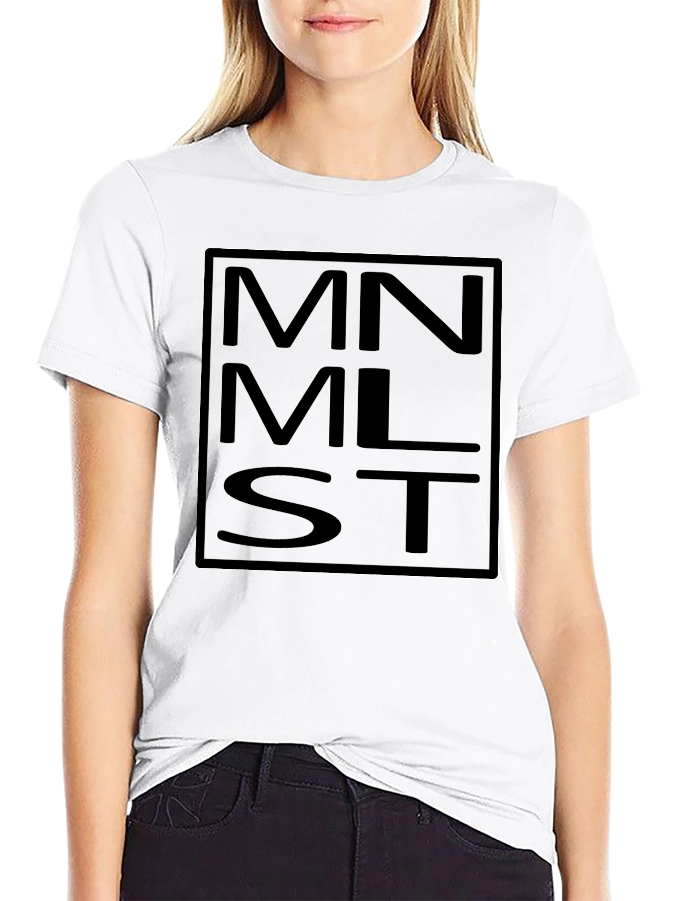 Minimalist MNMLST Black Graphic Tee