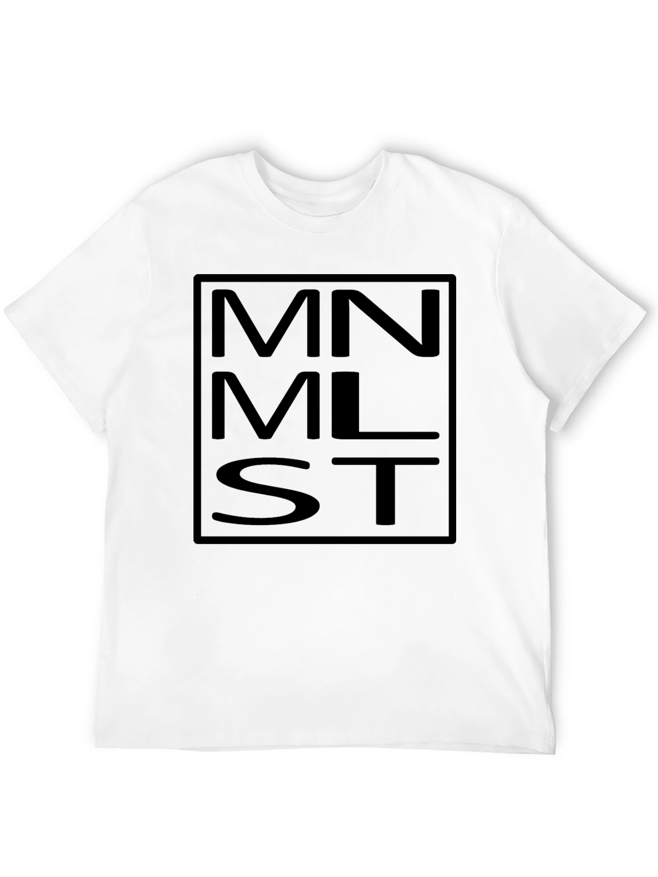 Minimalist MNMLST Black Graphic Tee