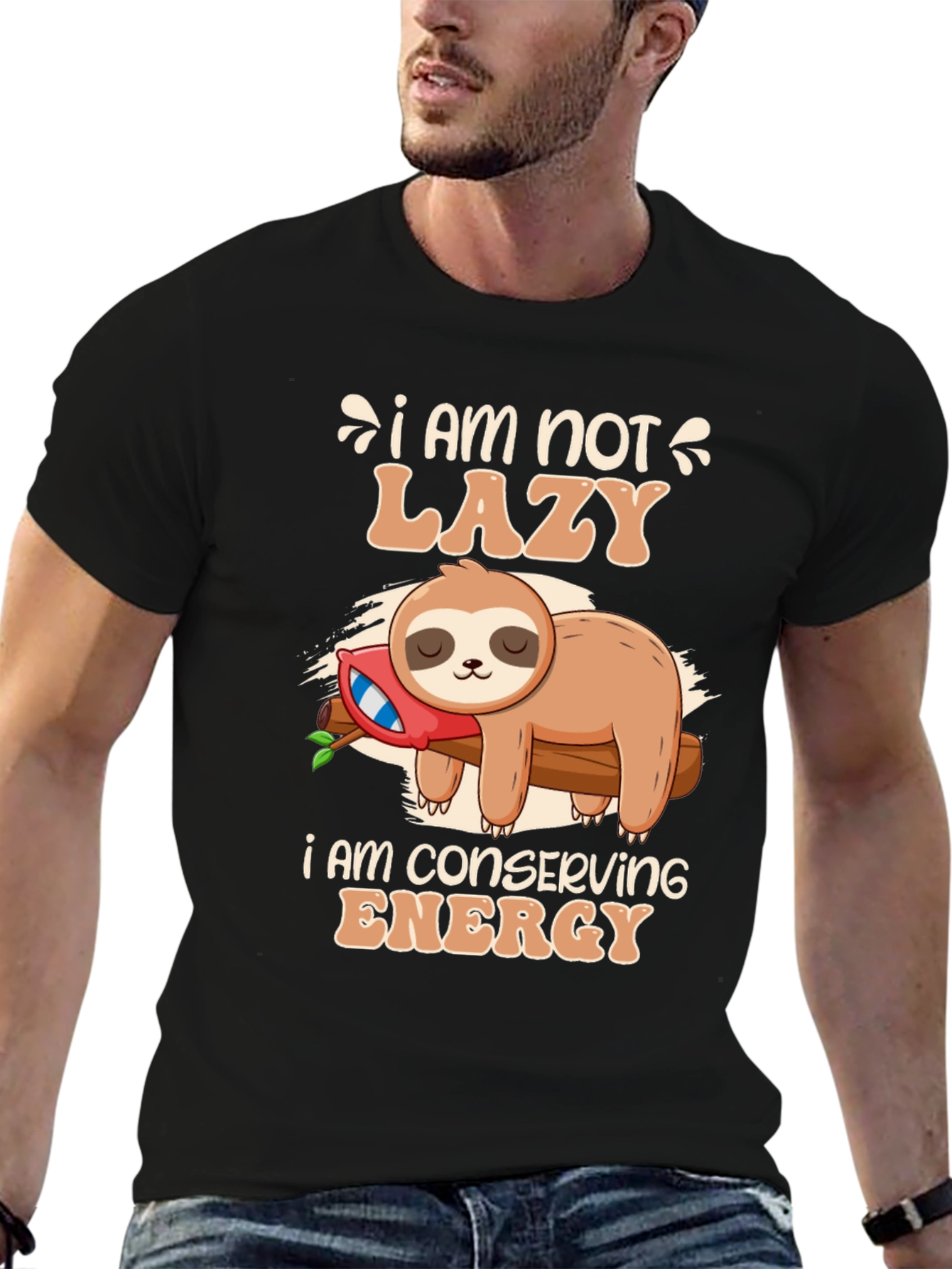 Funny Sloth Conservation Energy T-Shirt