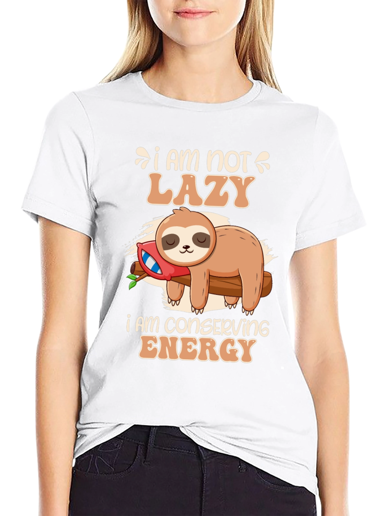 Funny Sloth Conservation Energy T-Shirt
