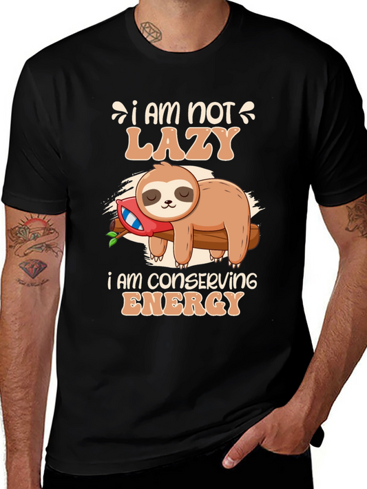 Funny Sloth Conservation Energy T-Shirt