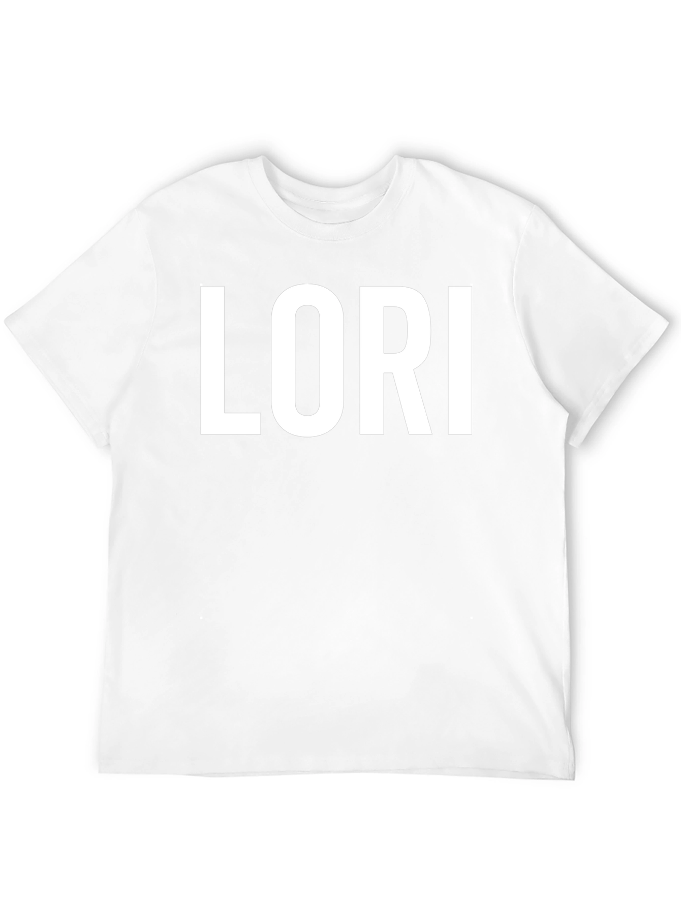 Lori Personalized Black Cotton T-Shirt