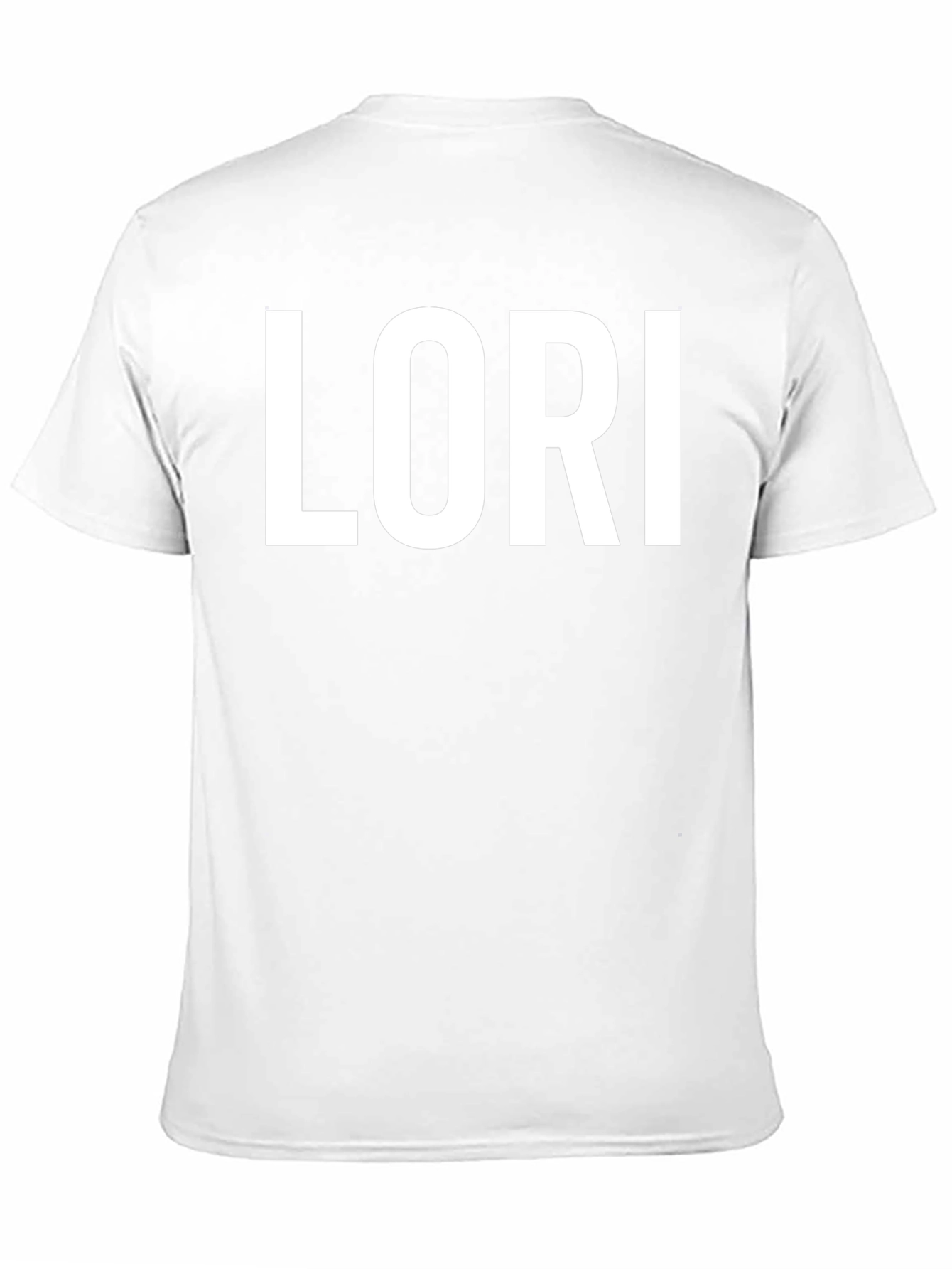 Lori Personalized Black Cotton T-Shirt