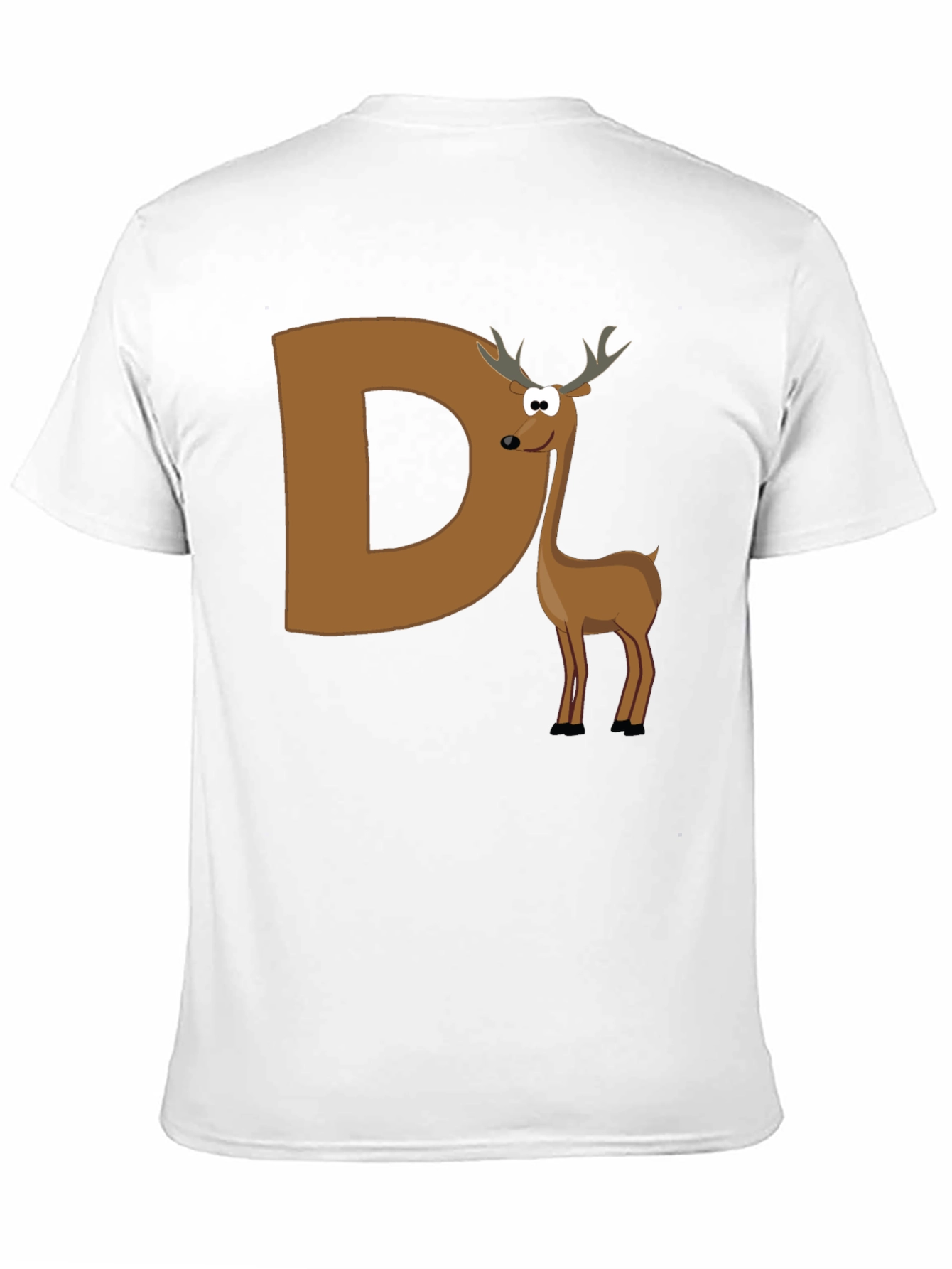 Deer Initial D Graphic T-Shirt