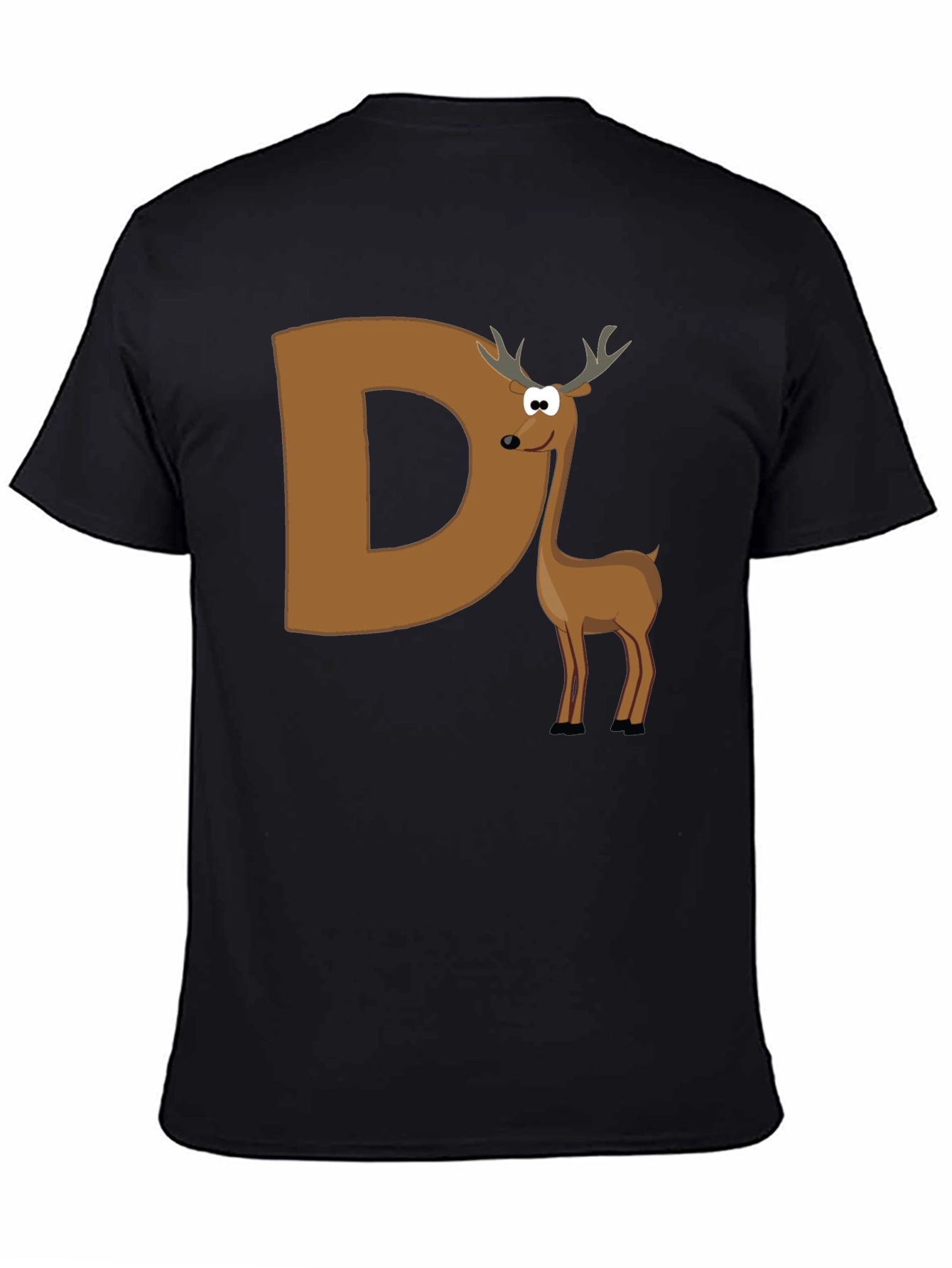Deer Initial D Graphic T-Shirt