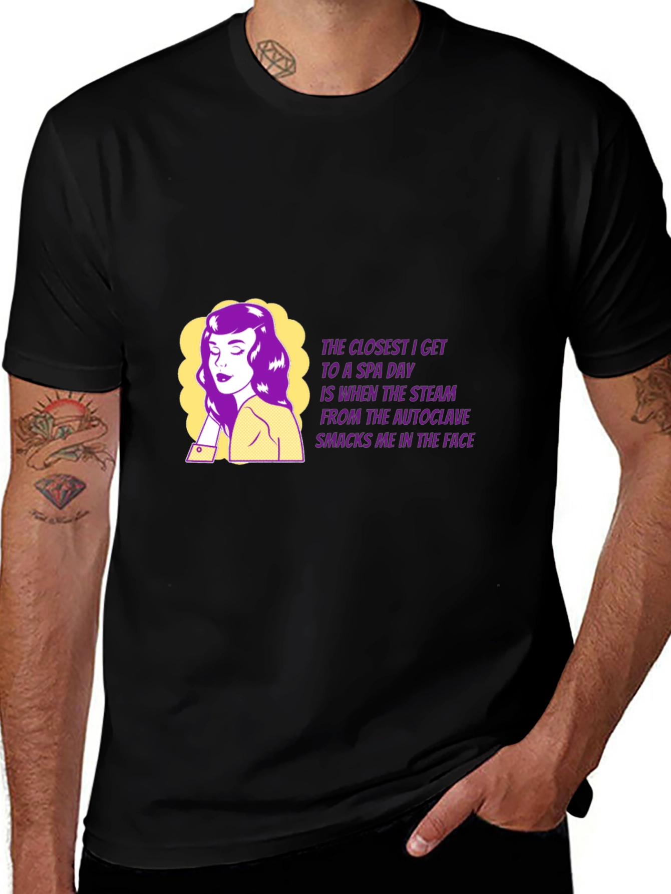 Funny Spa Day Autoclave Steam T-Shirt