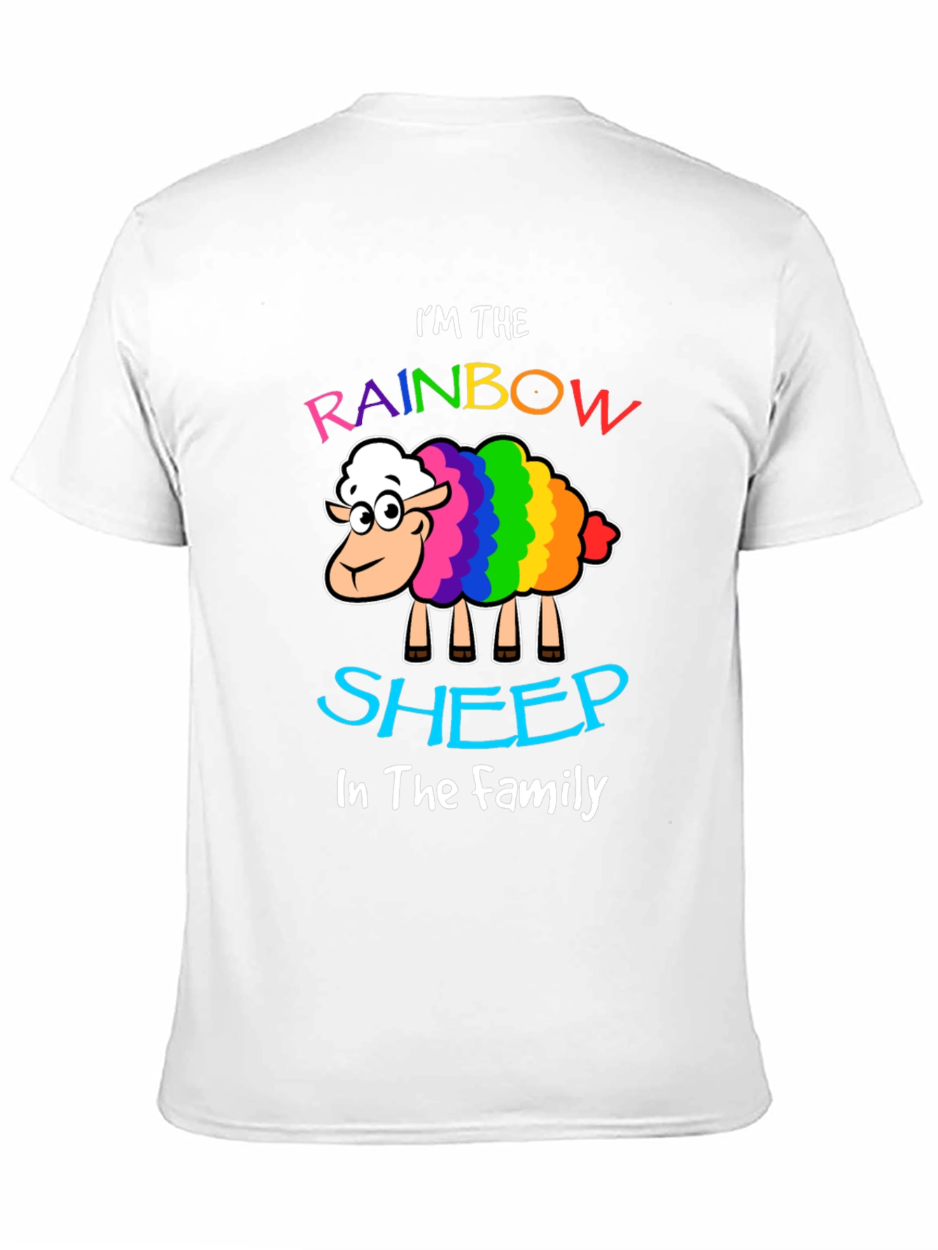 Rainbow Sheep Family T-Shirt