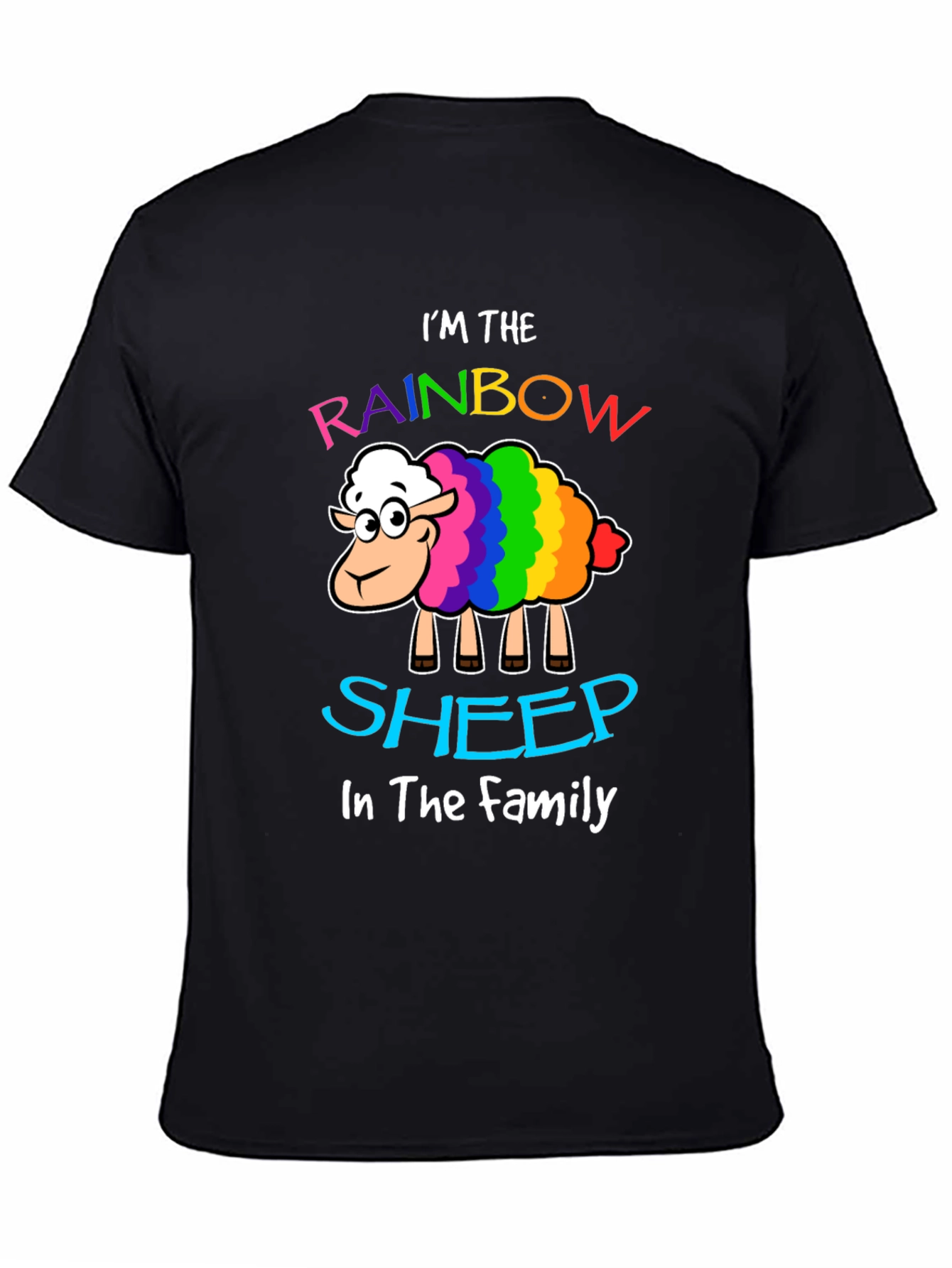 Rainbow Sheep Family T-Shirt