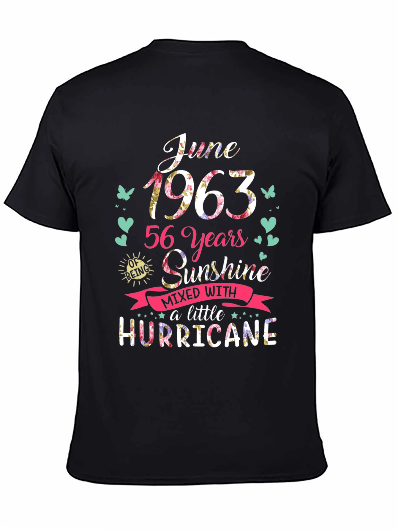 June 1963 56 Years Sunshine Hurricane T-Shirt