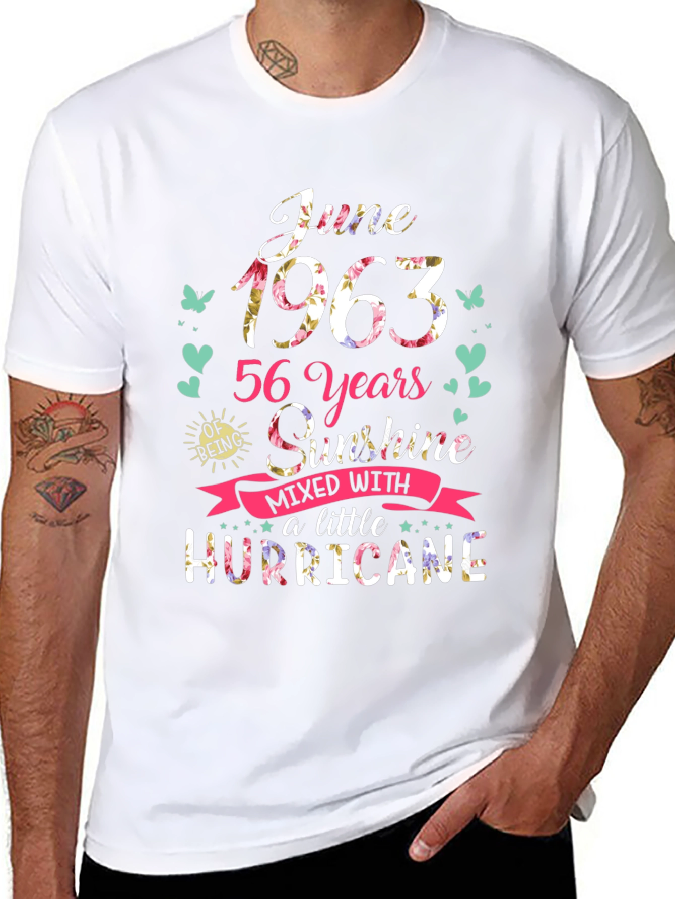 June 1963 56 Years Sunshine Hurricane T-Shirt