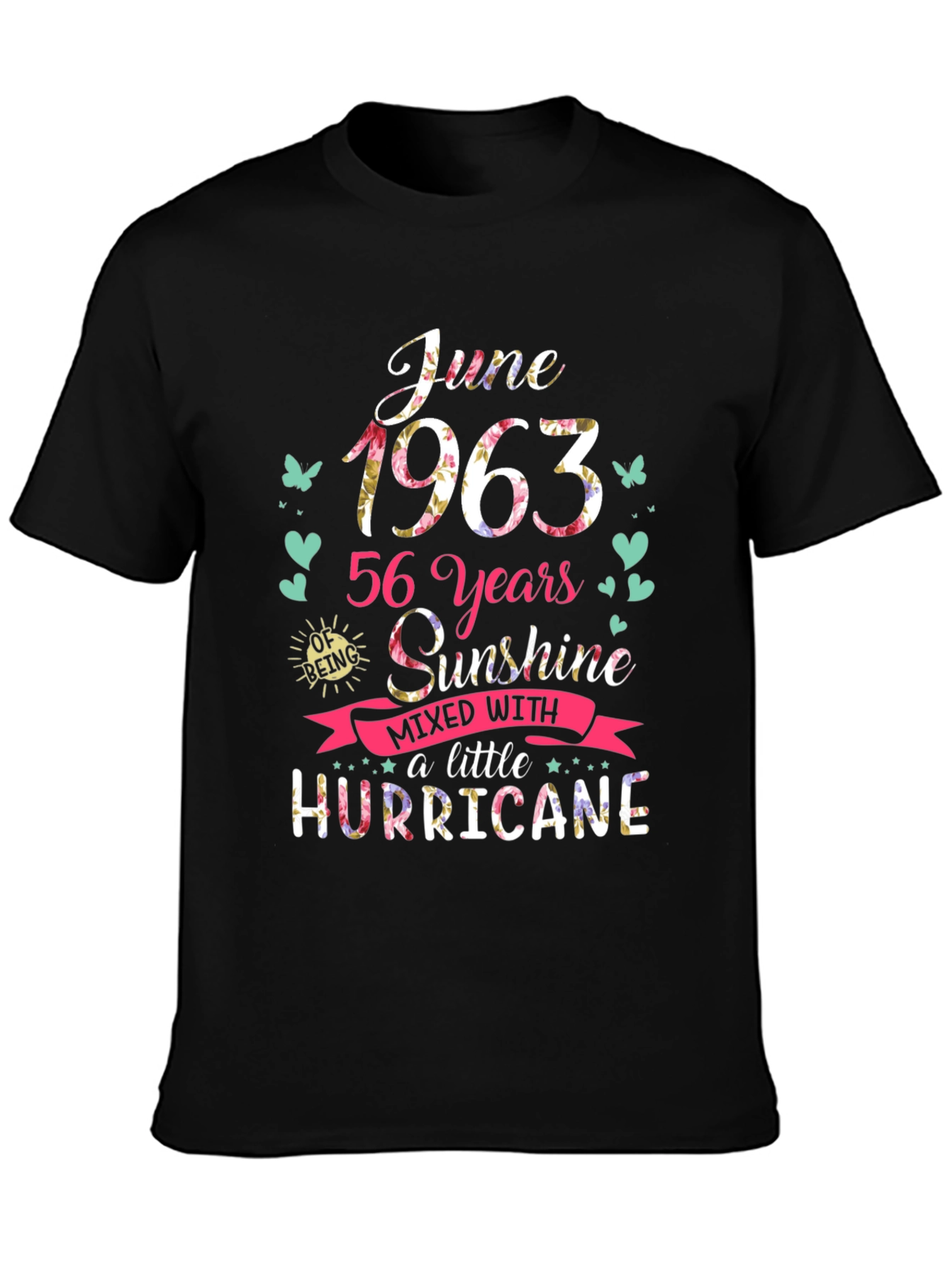June 1963 56 Years Sunshine Hurricane T-Shirt