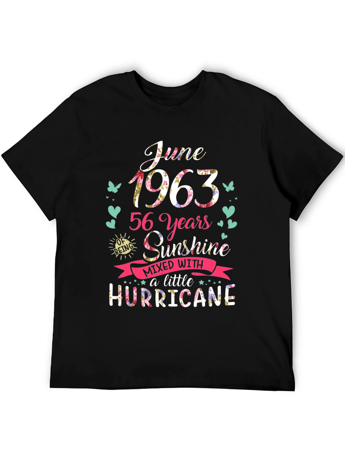 June 1963 56 Years Sunshine Hurricane T-Shirt