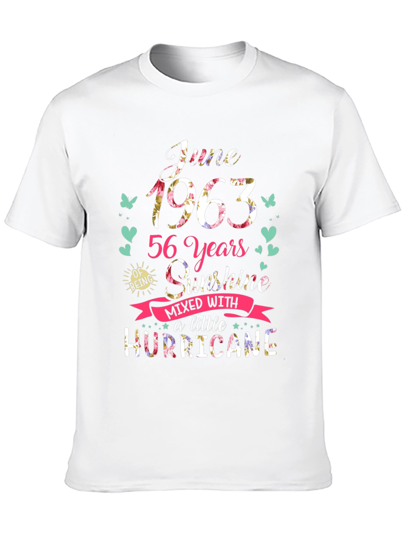 June 1963 56 Years Sunshine Hurricane T-Shirt