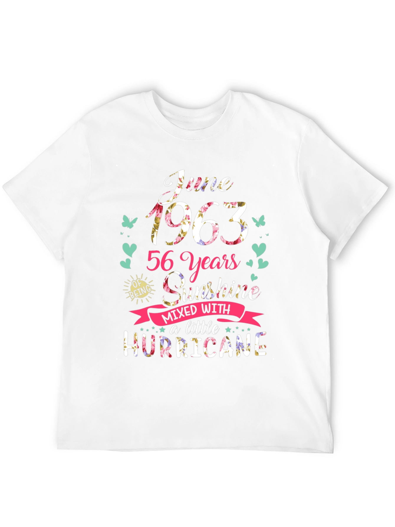 June 1963 56 Years Sunshine Hurricane T-Shirt