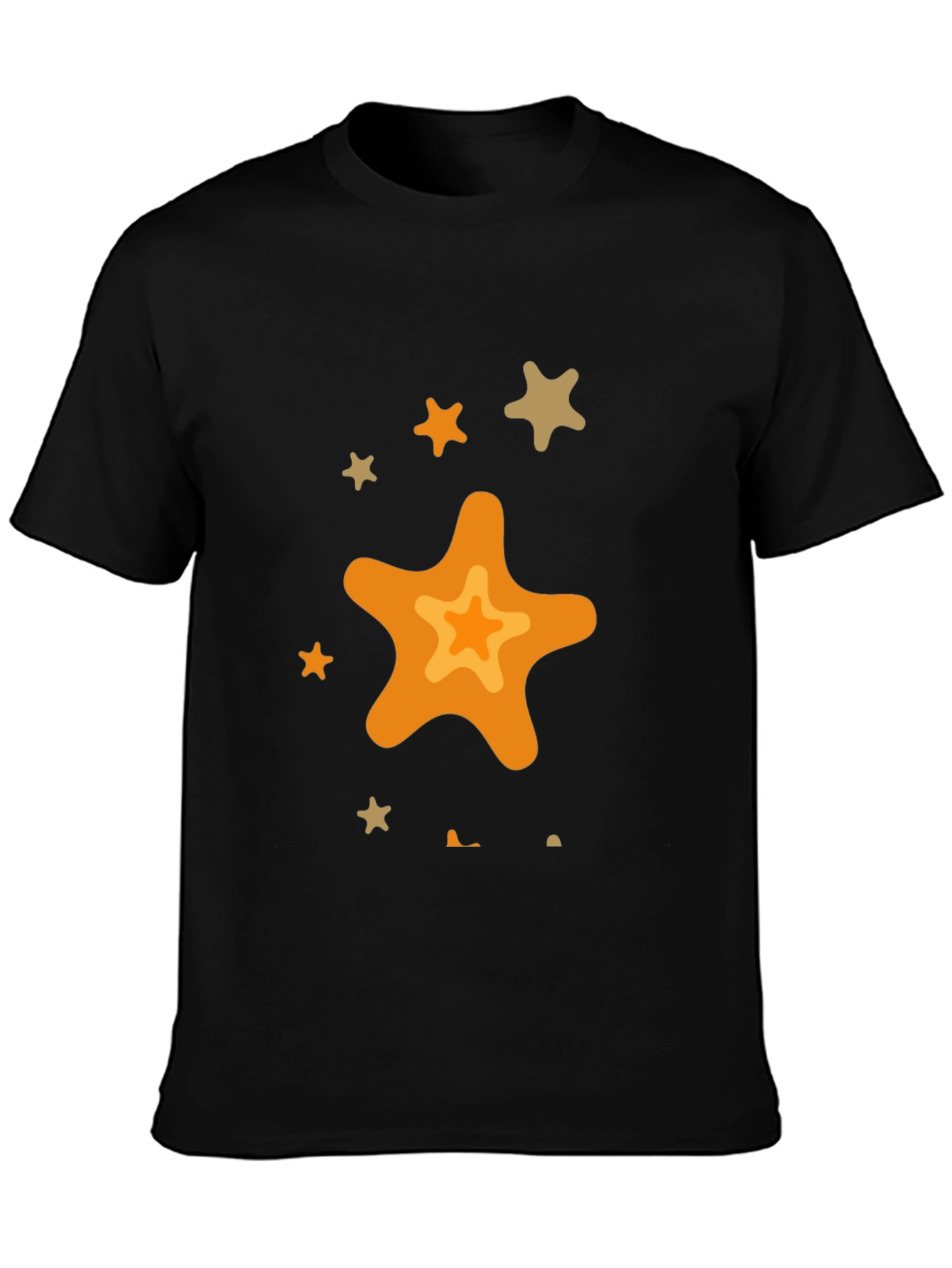 Star Graphic Black T-Shirt - Casual Style