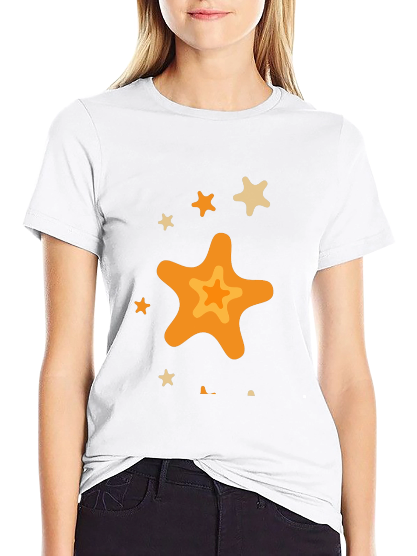 Star Graphic Black T-Shirt - Casual Style