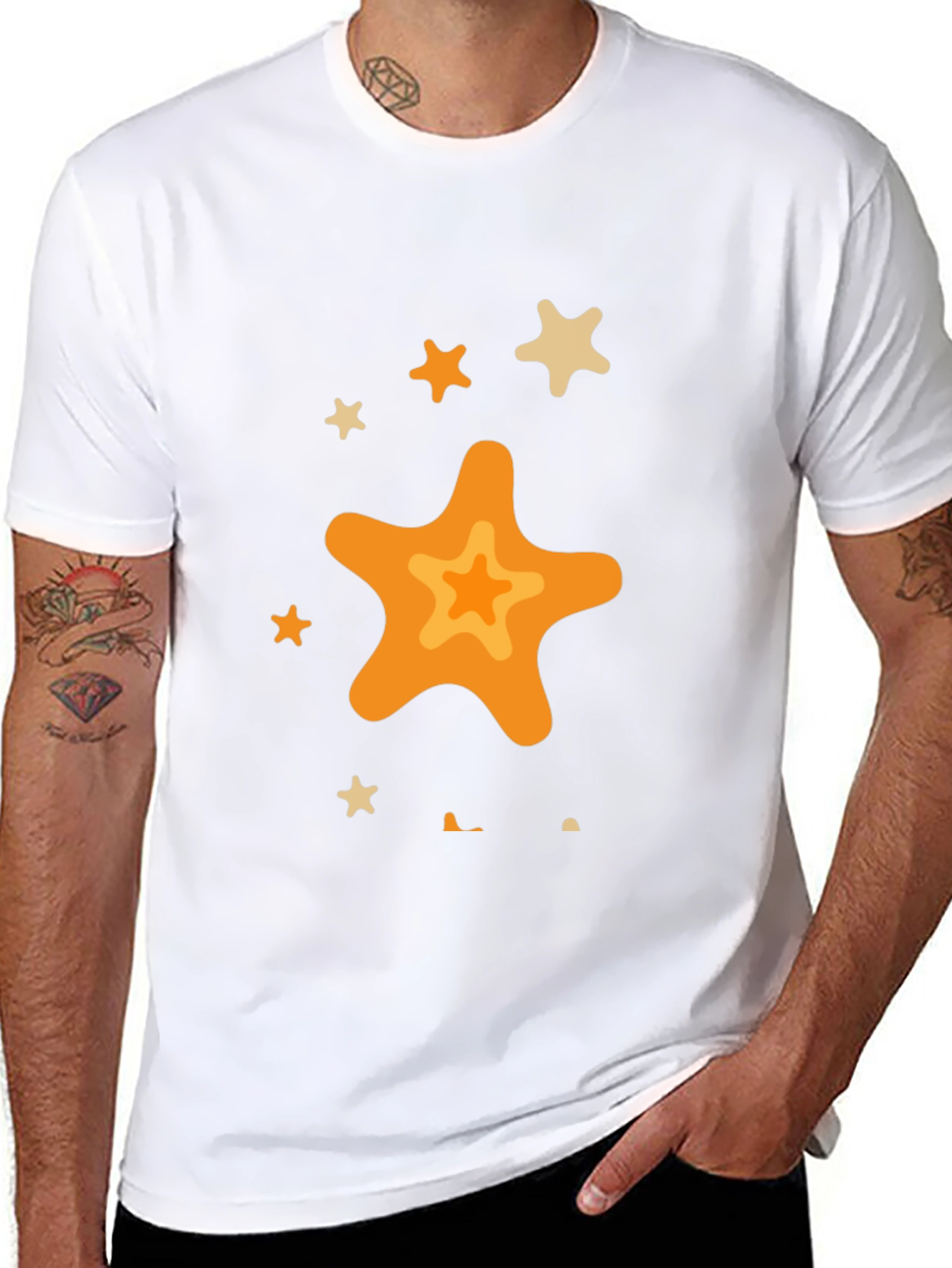 Star Graphic Black T-Shirt - Casual Style