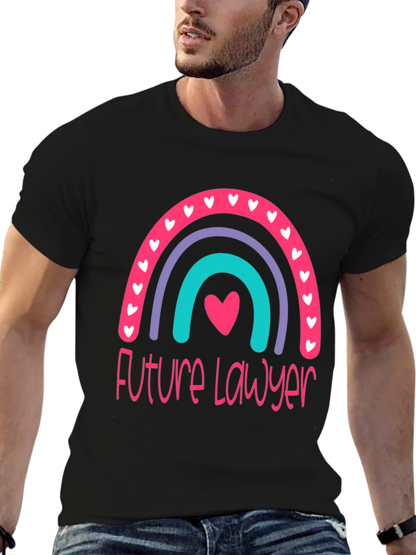 Future Lawyer Rainbow Graphic T-Shirt