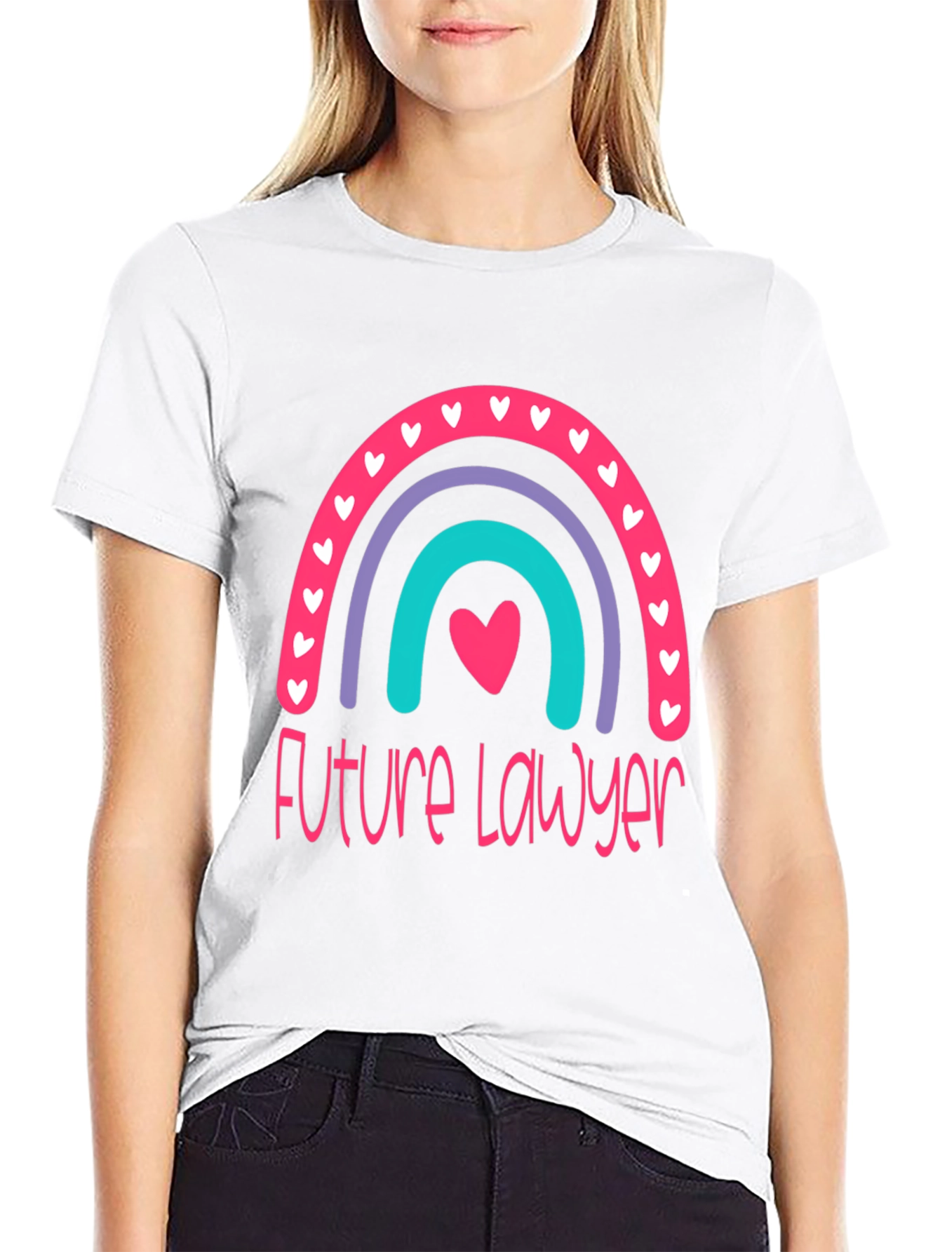 Future Lawyer Rainbow Graphic T-Shirt