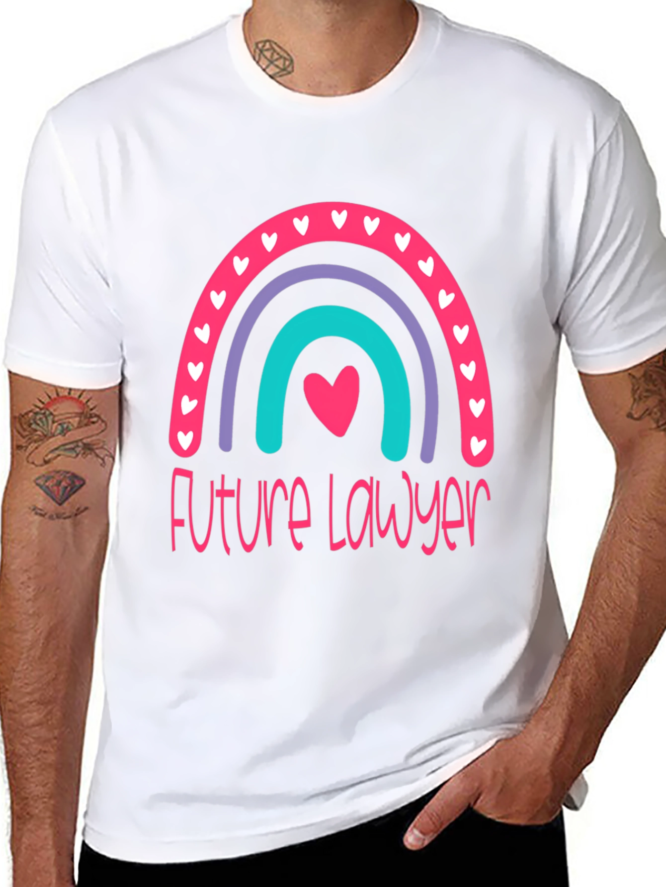 Future Lawyer Rainbow Graphic T-Shirt