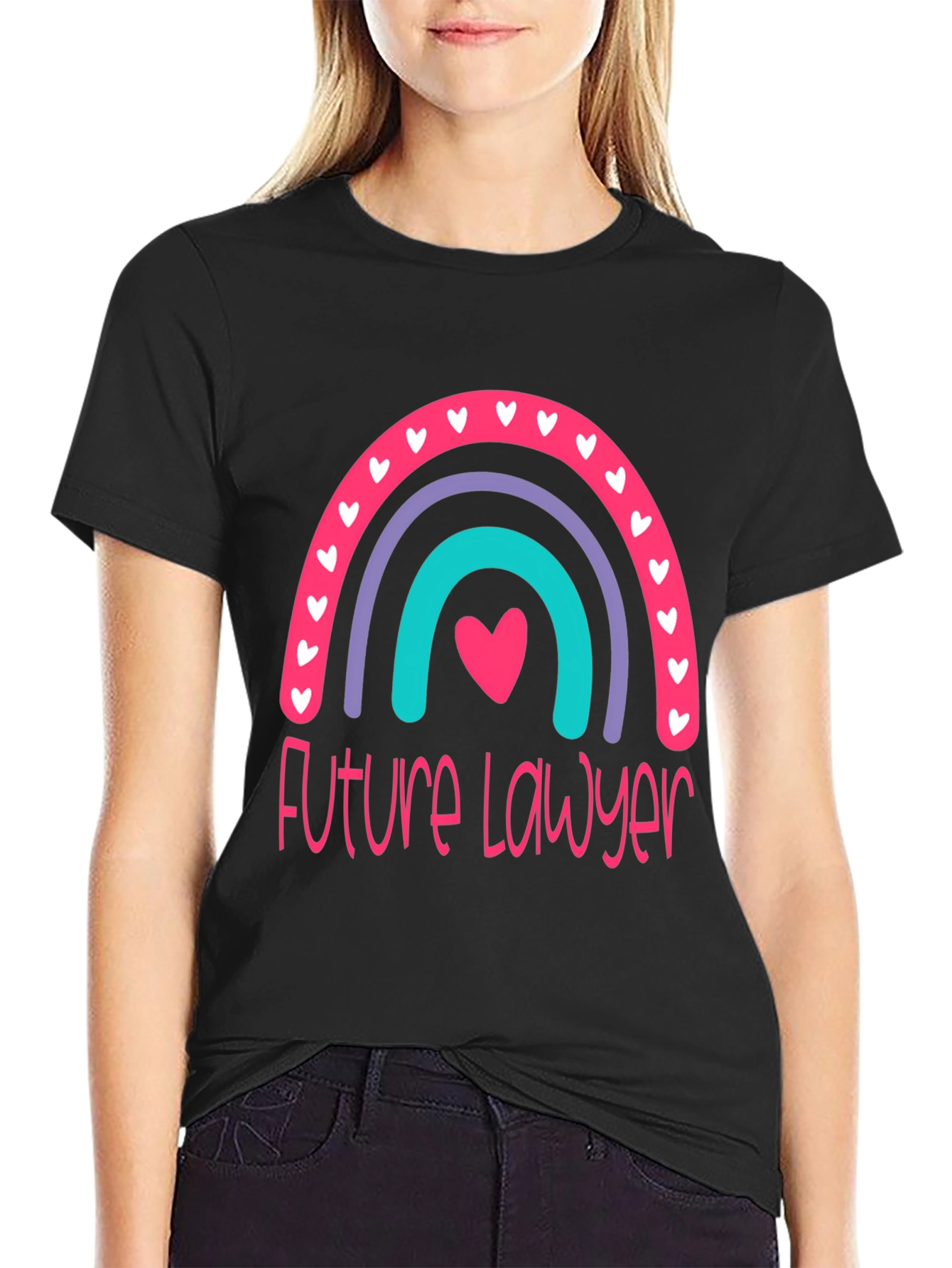 Future Lawyer Rainbow Graphic T-Shirt