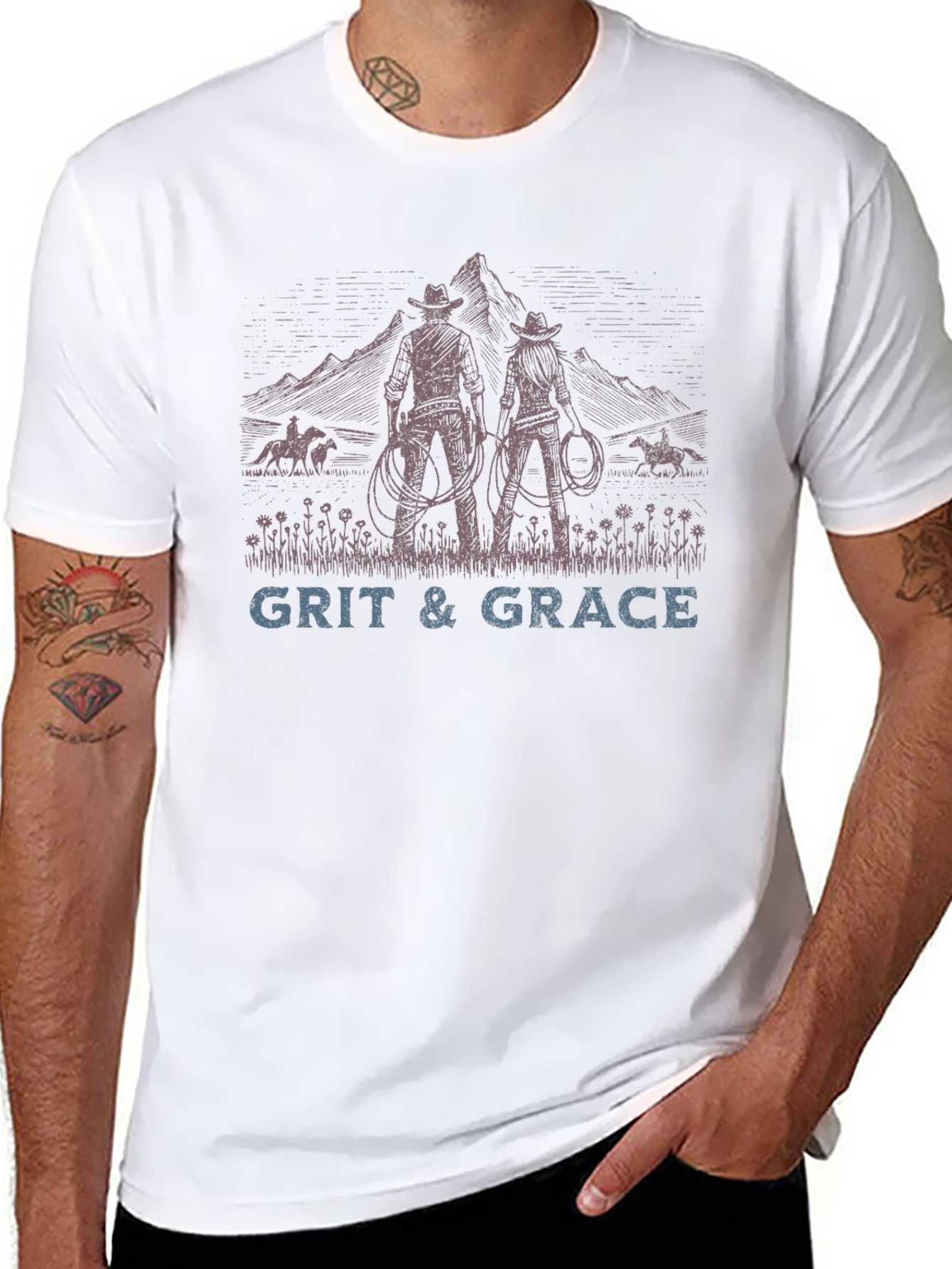 Grit & Grace Cowboy Graphic Tee