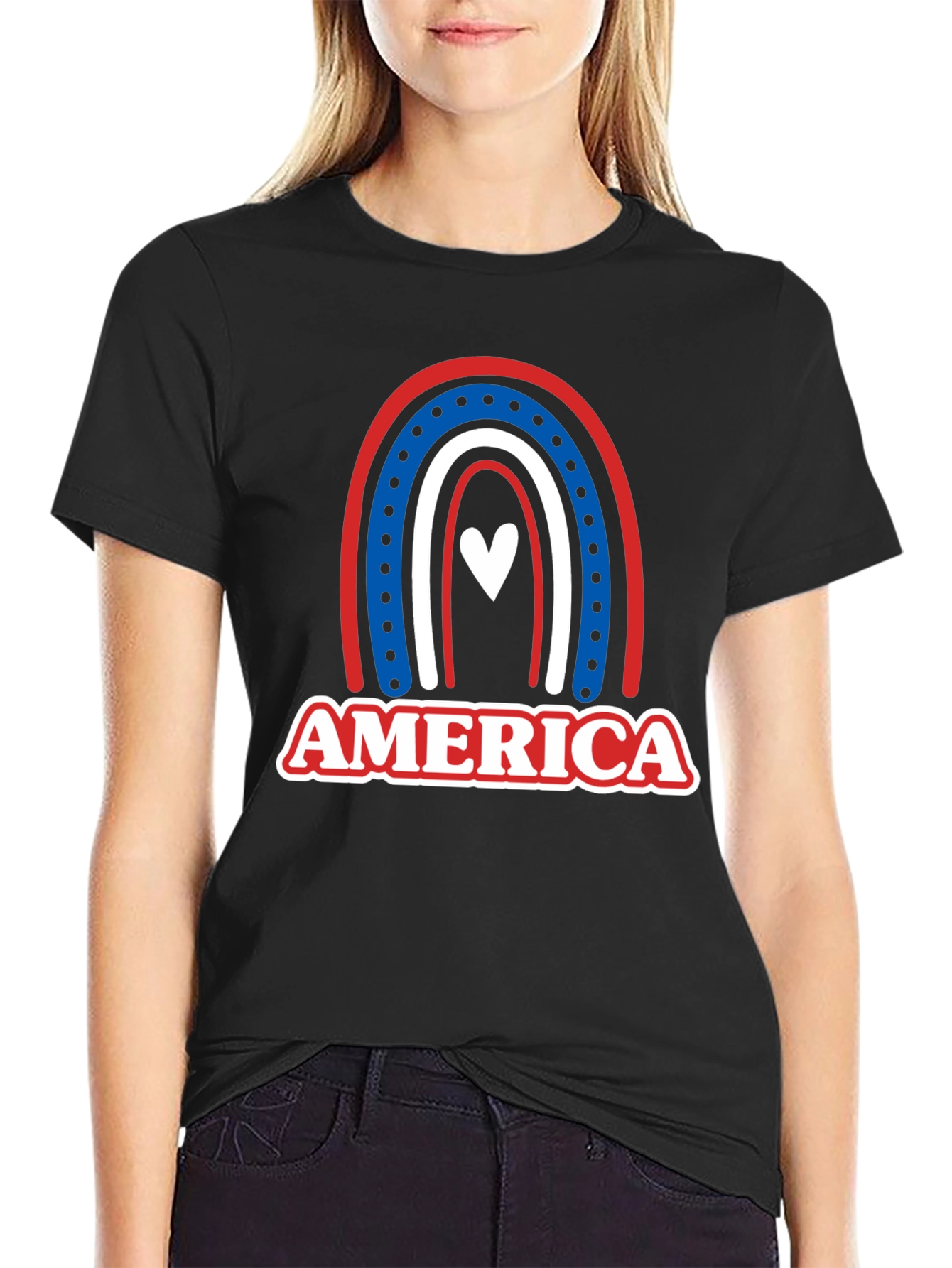 America Rainbow Patriotic T-Shirt
