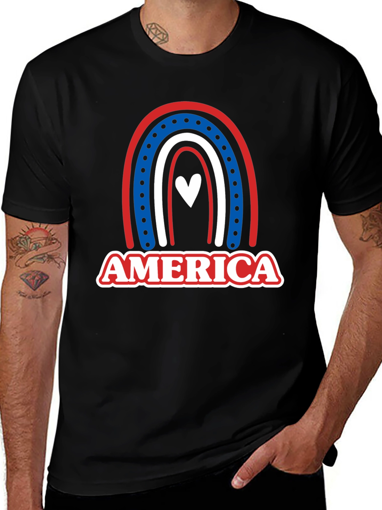 America Rainbow Patriotic T-Shirt