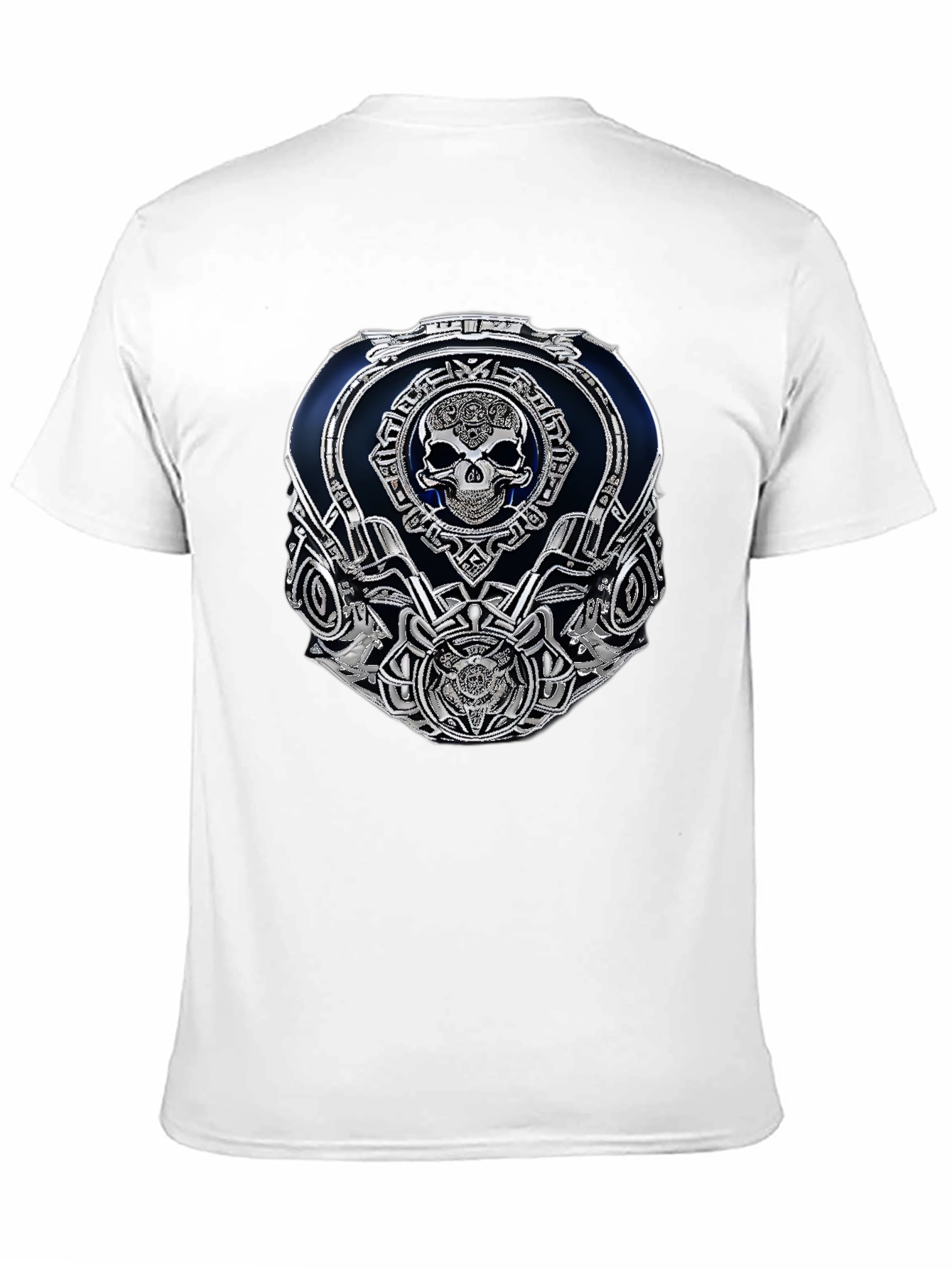 Skull Emblem Graphic Black T-Shirt