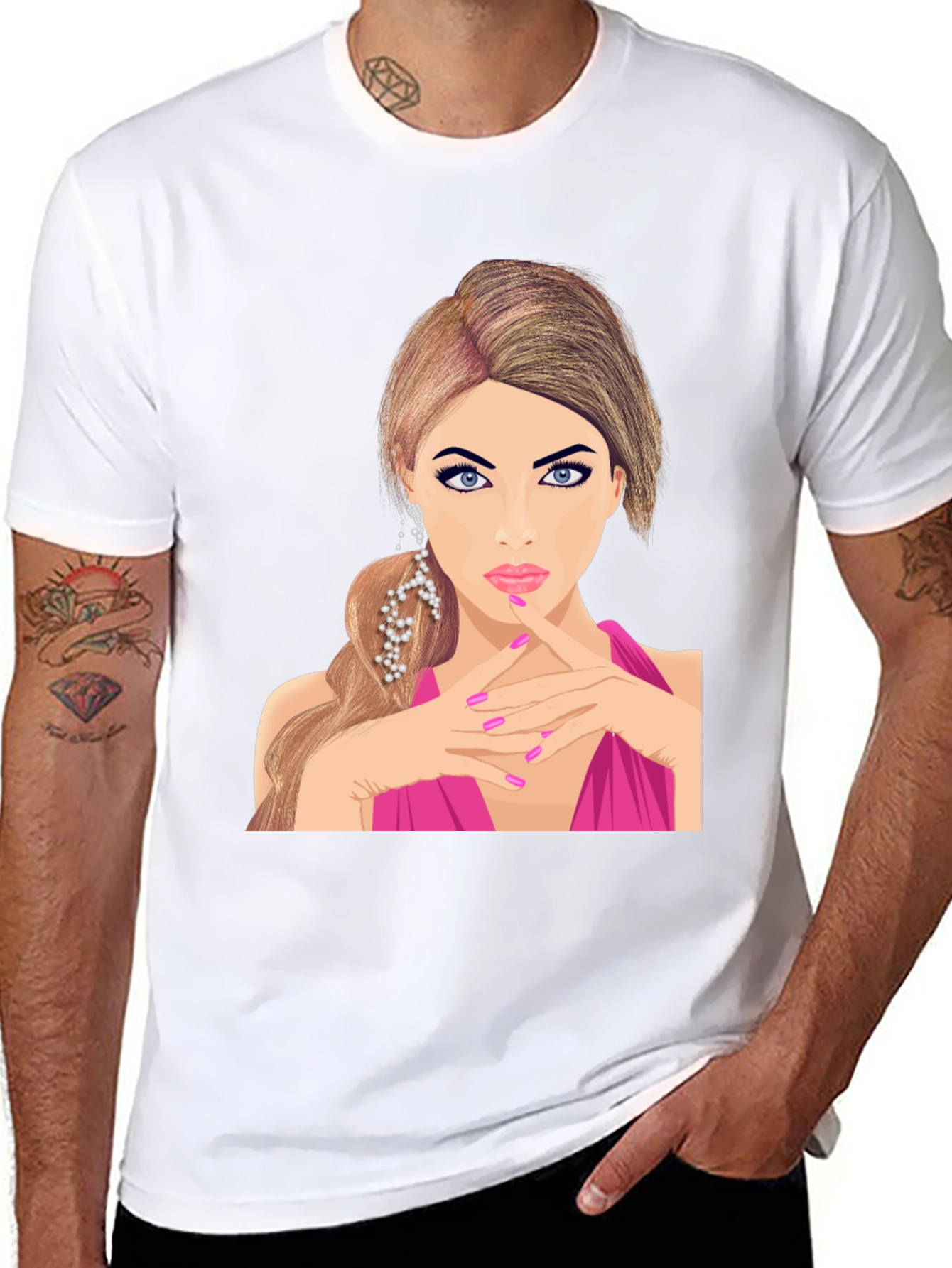 Woman Portrait Graphic T-Shirt - Unique Design
