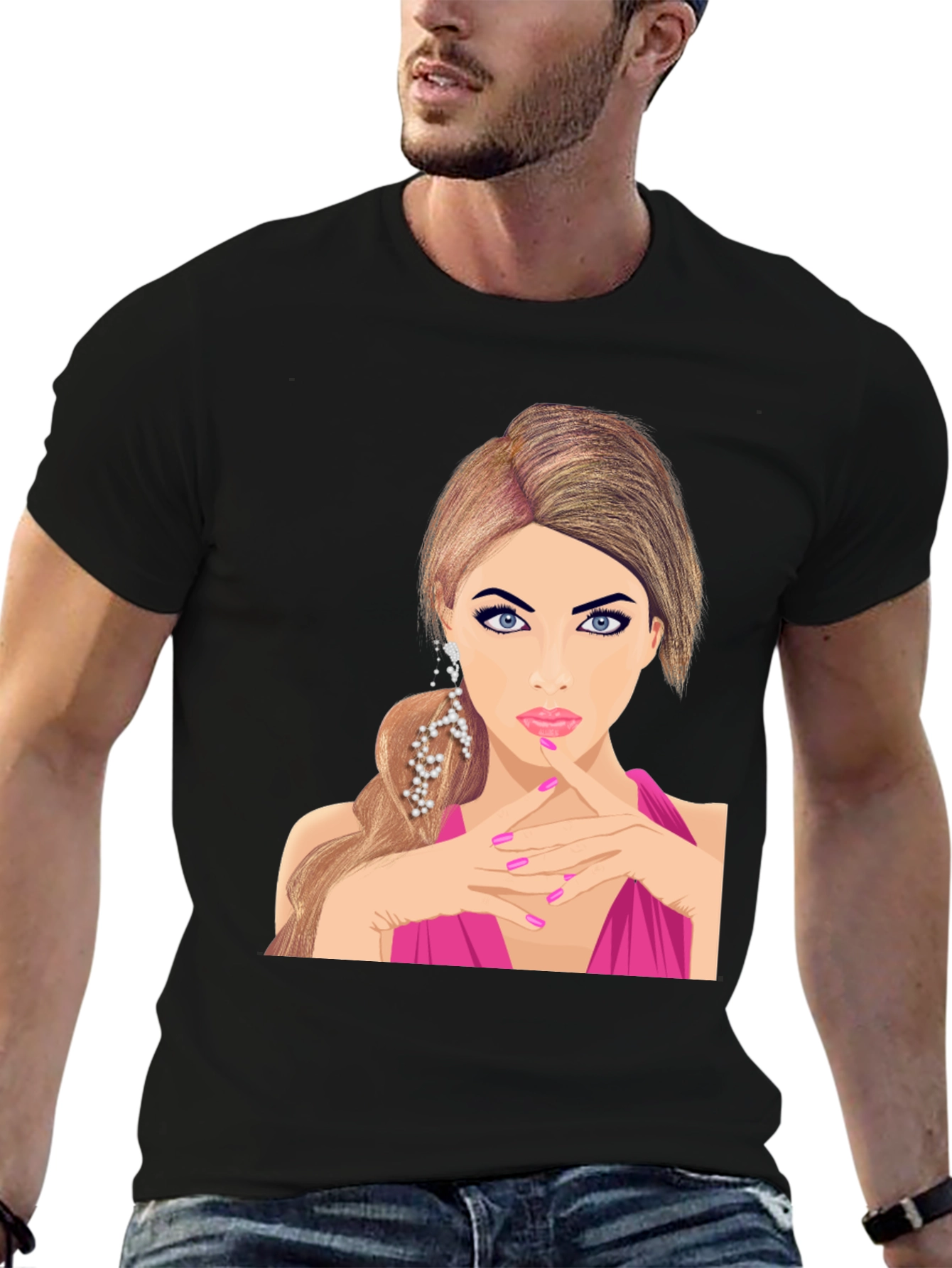 Woman Portrait Graphic T-Shirt - Unique Design