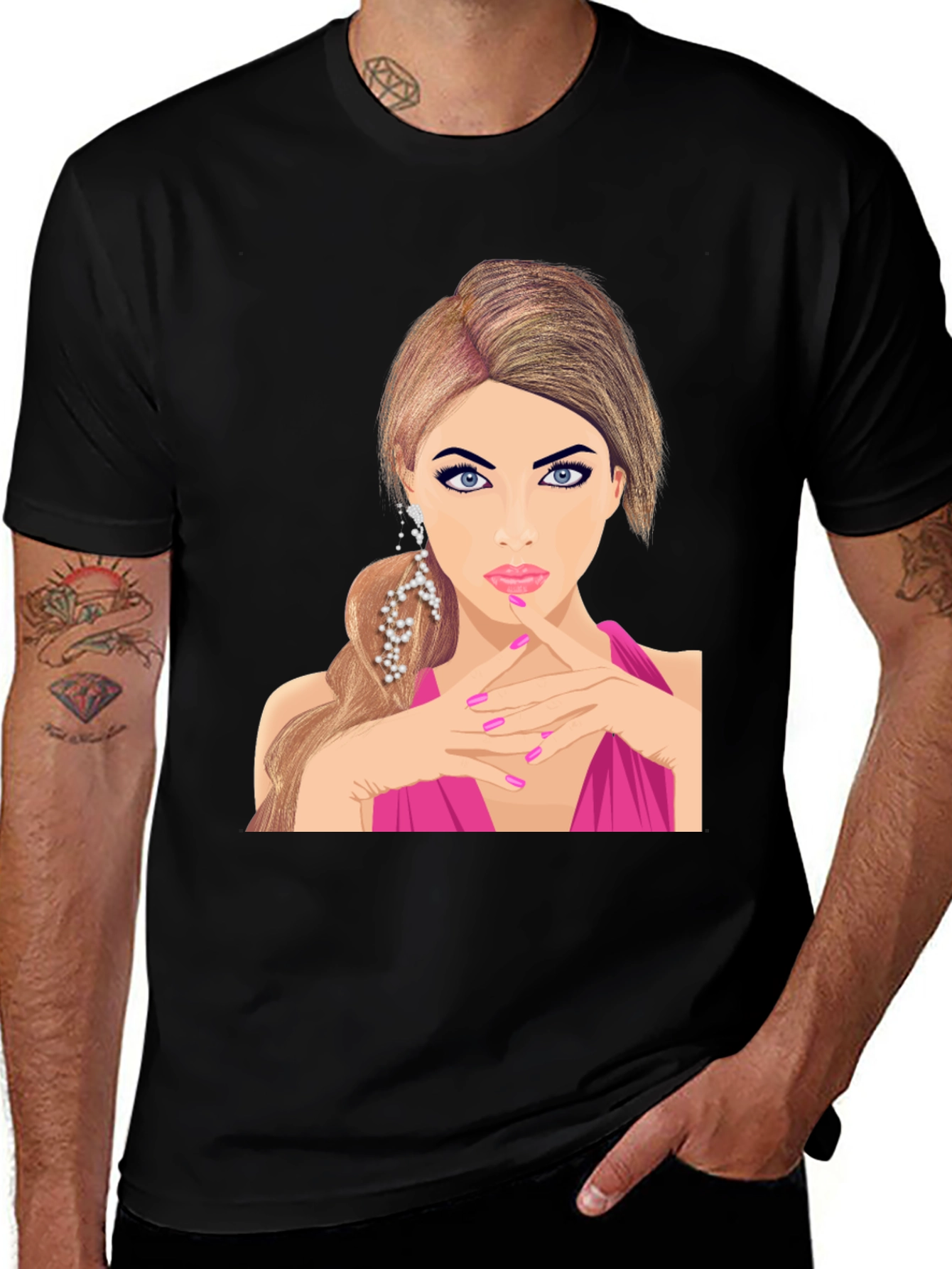 Woman Portrait Graphic T-Shirt - Unique Design