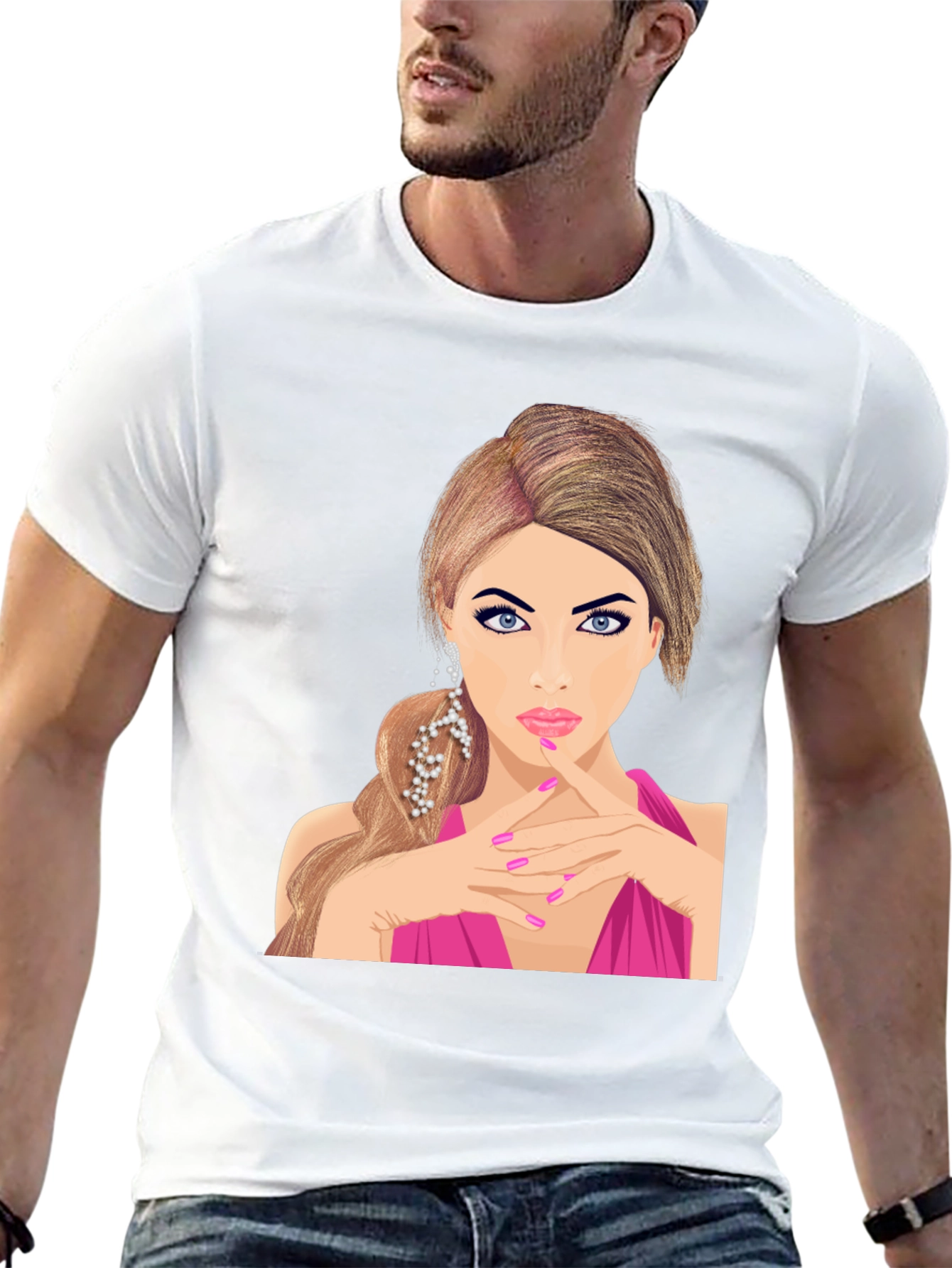 Woman Portrait Graphic T-Shirt - Unique Design