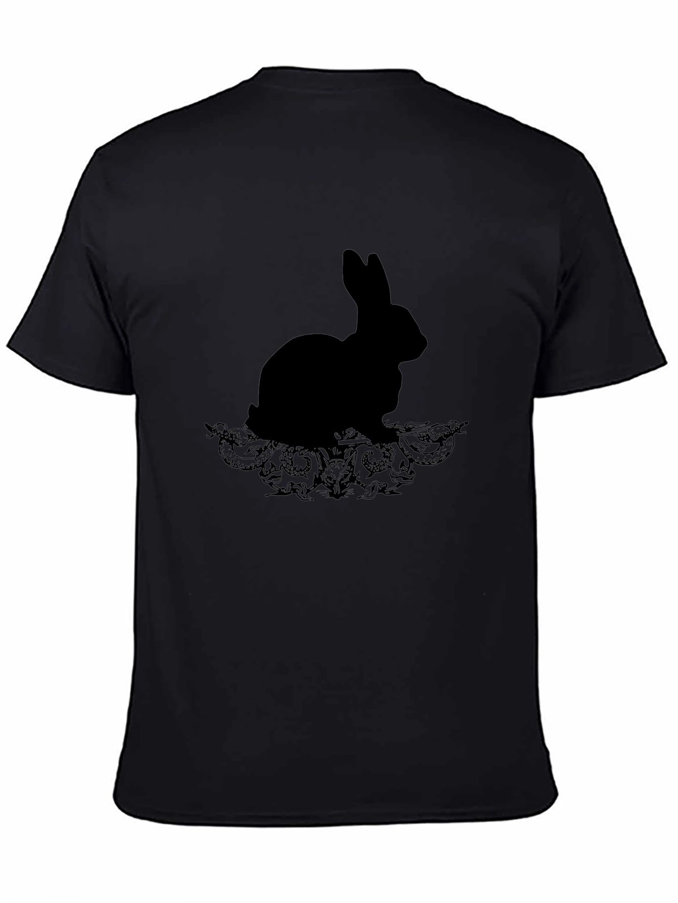 Black Rabbit Silhouette Graphic Tee