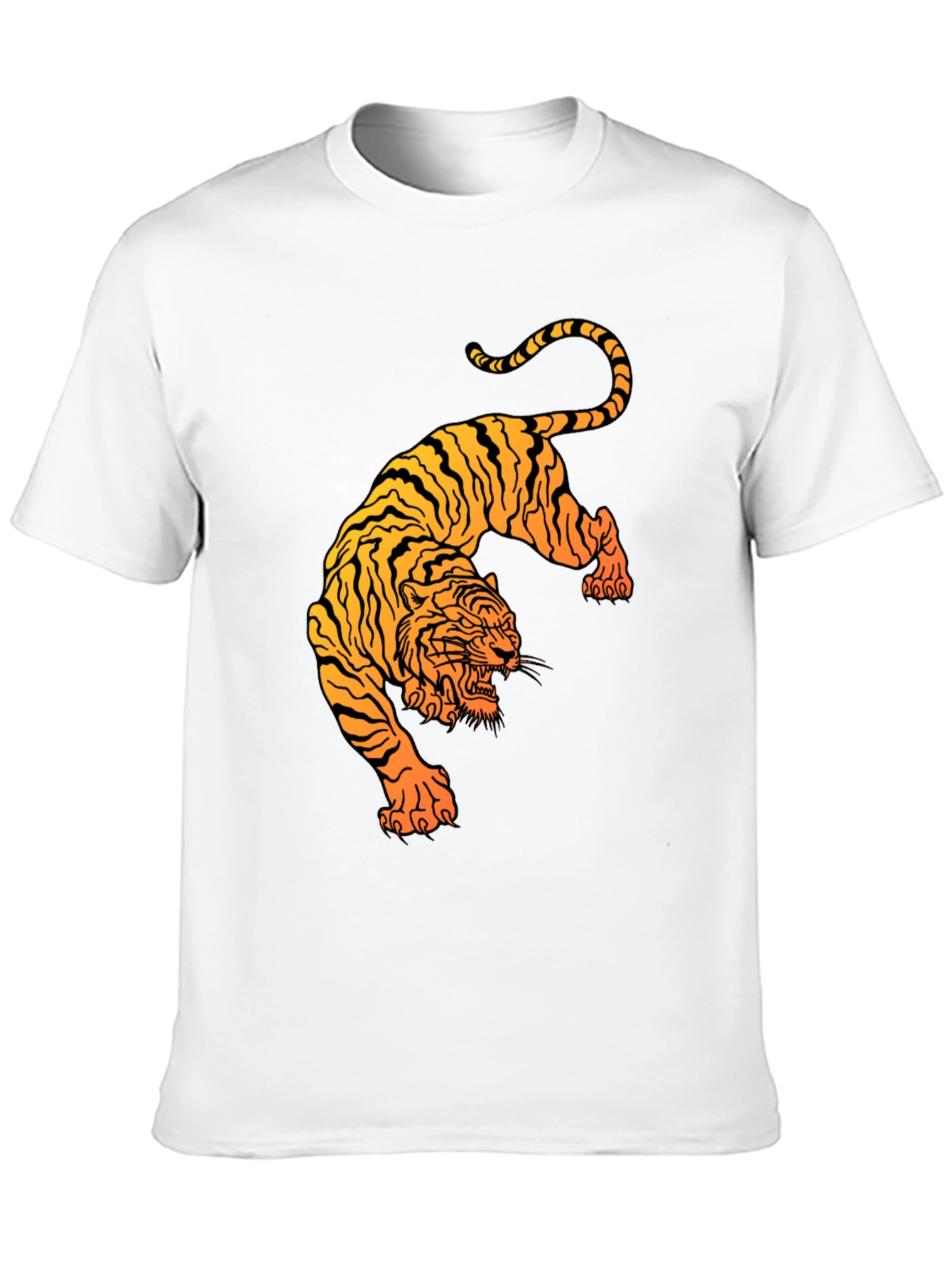 Black Tiger Graphic Tee - Stylish Mens T-Shirt