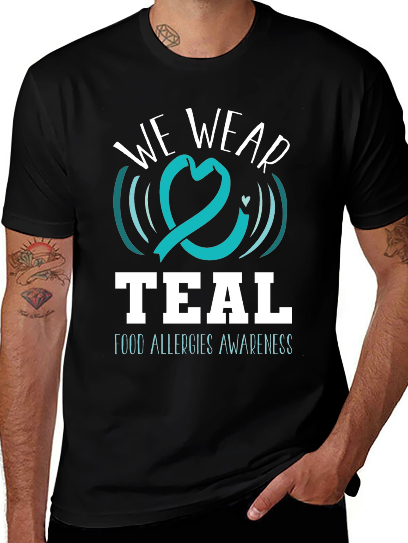 Teal Food Allergy Awareness T-Shirt
