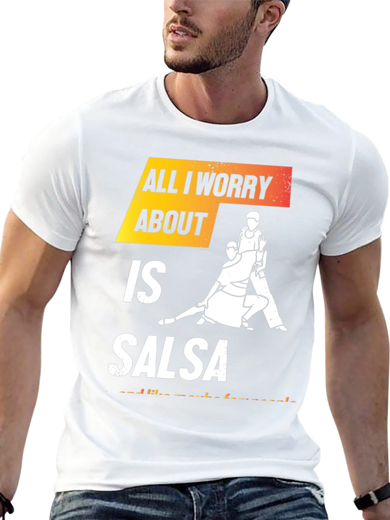 All I Worry About Is Salsa Black T-Shirt