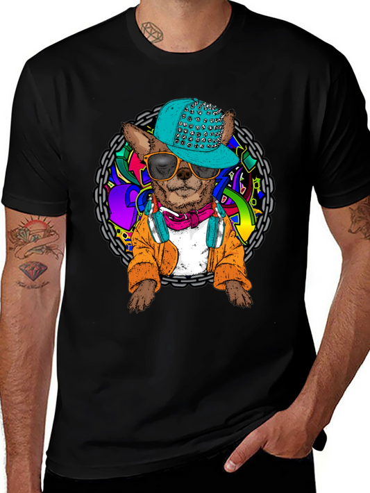 Dog DJ Graphic T-Shirt