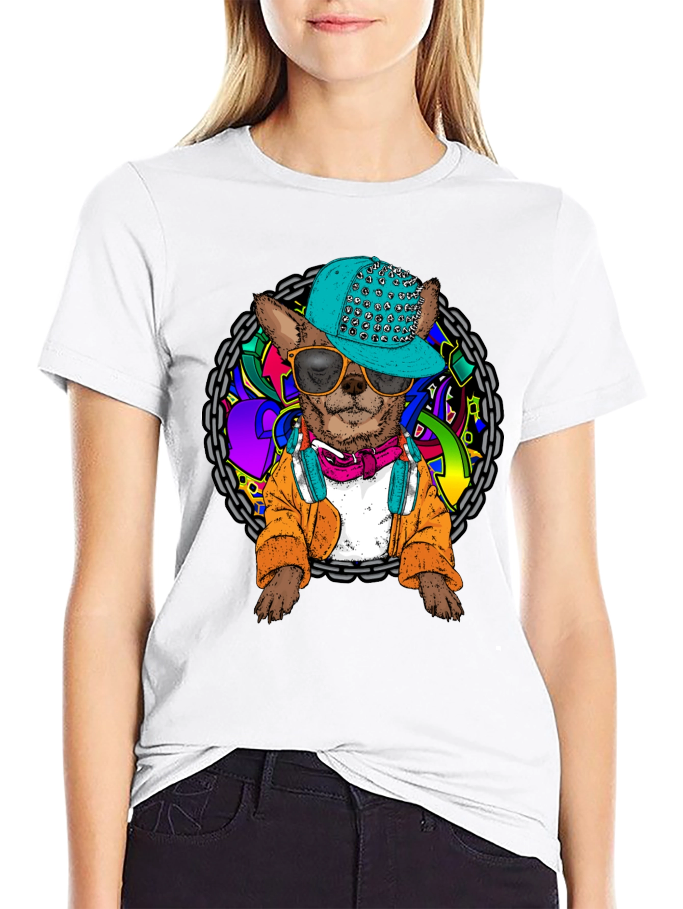 Dog DJ Graphic T-Shirt