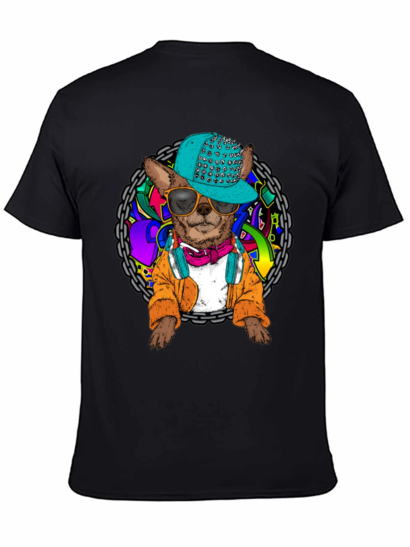 Dog DJ Graphic T-Shirt