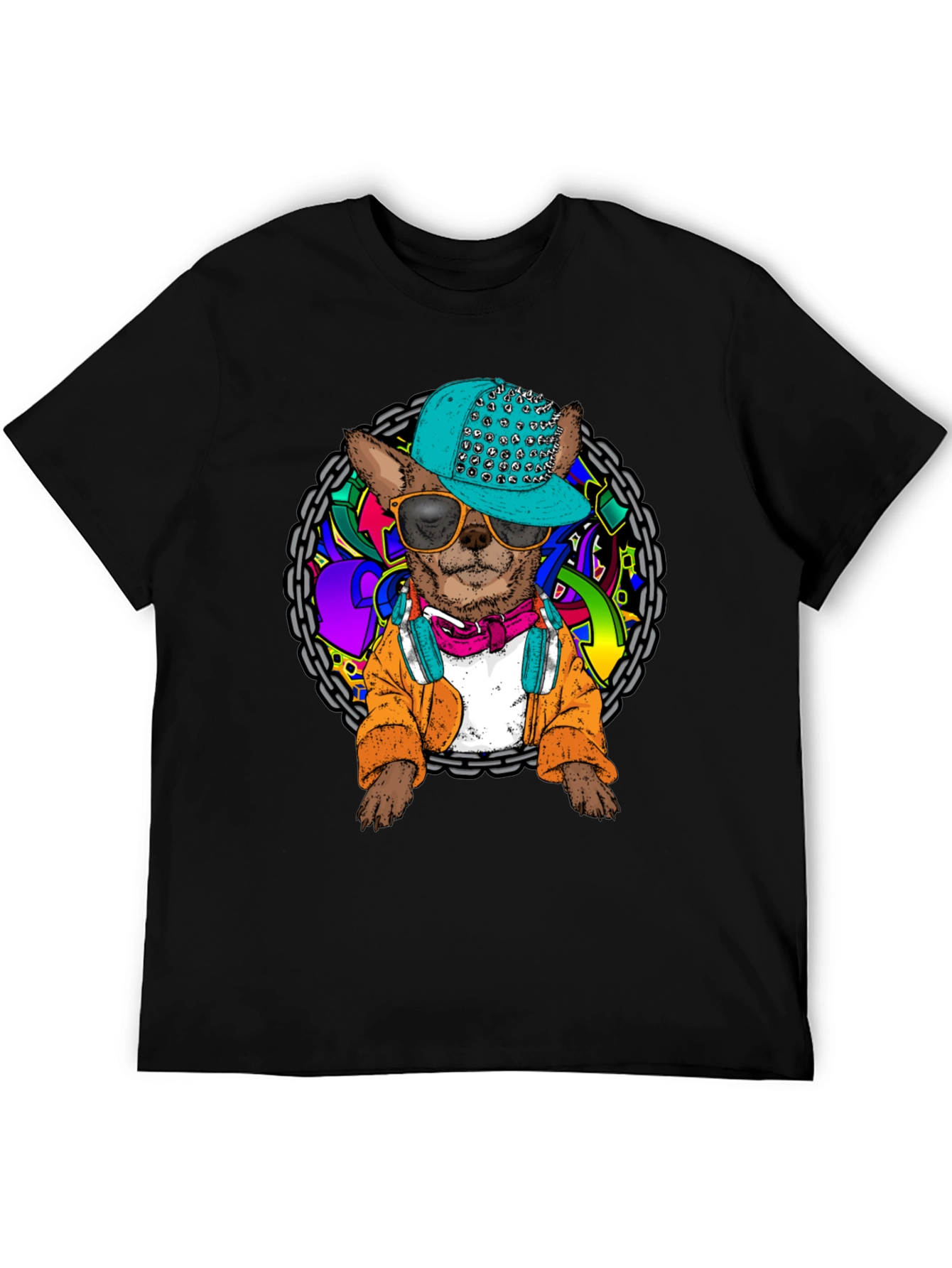 Dog DJ Graphic T-Shirt