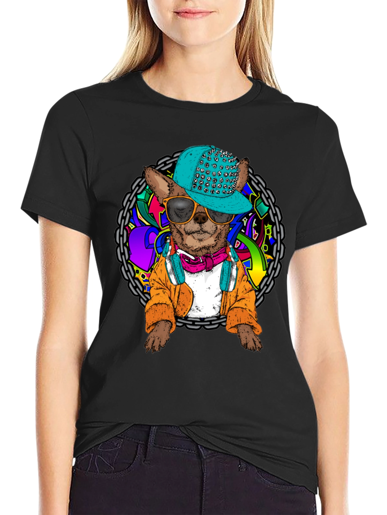 Dog DJ Graphic T-Shirt