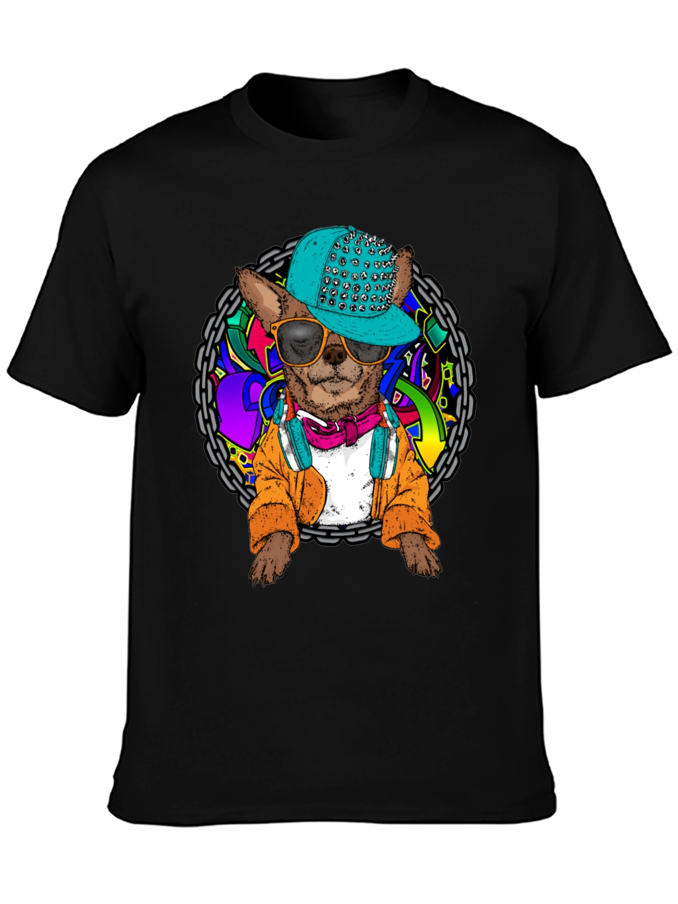 Dog DJ Graphic T-Shirt